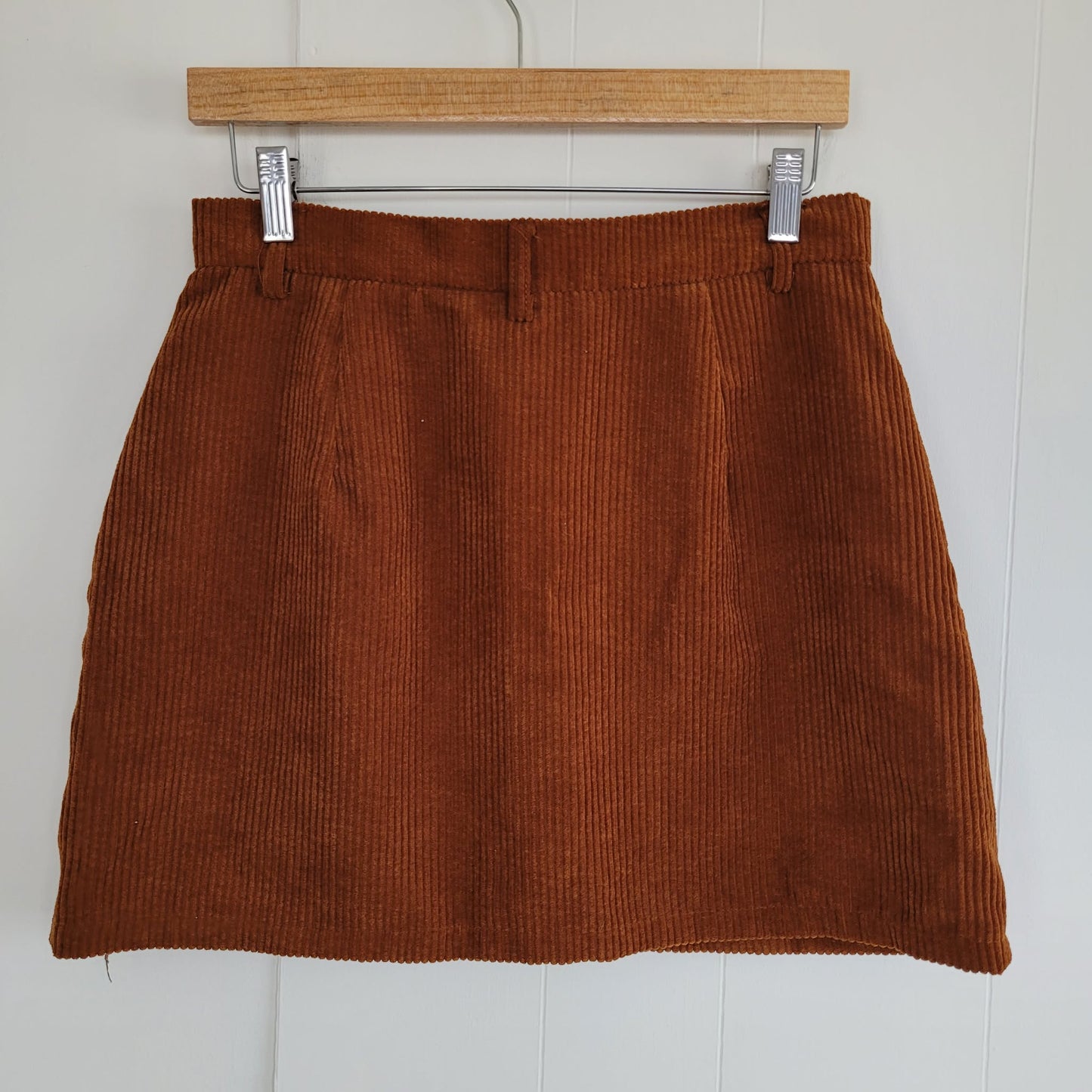 Rust Brown Corduroy Mini Skirt - Shein (Size 6)