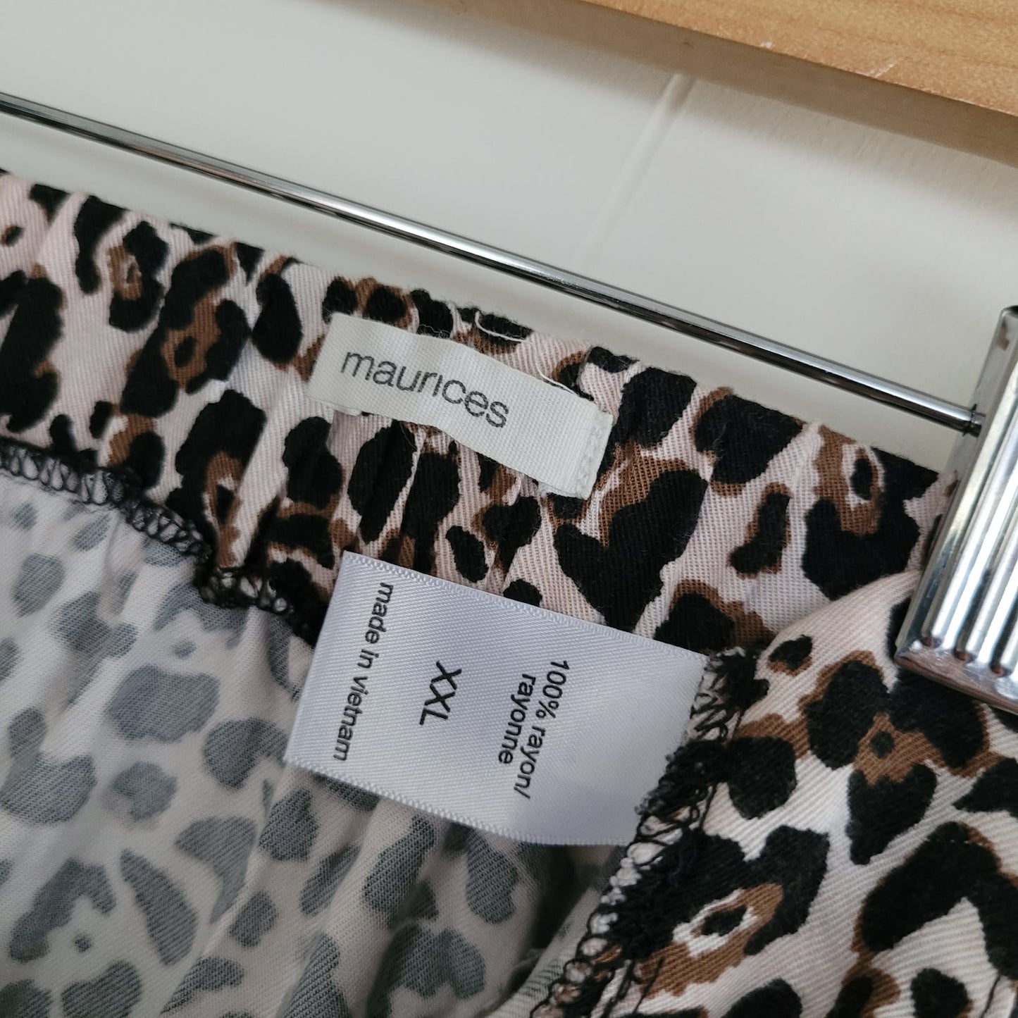 Leopard Print Button Front Mini Skirt - Maurices (XXL)