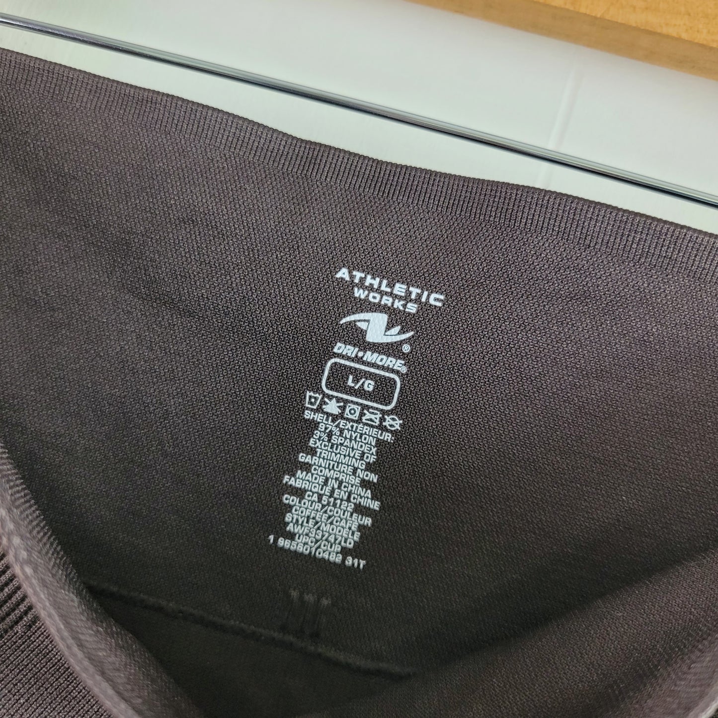 Brown High-Rise Performance Leggings - Athletic Works (L/G)