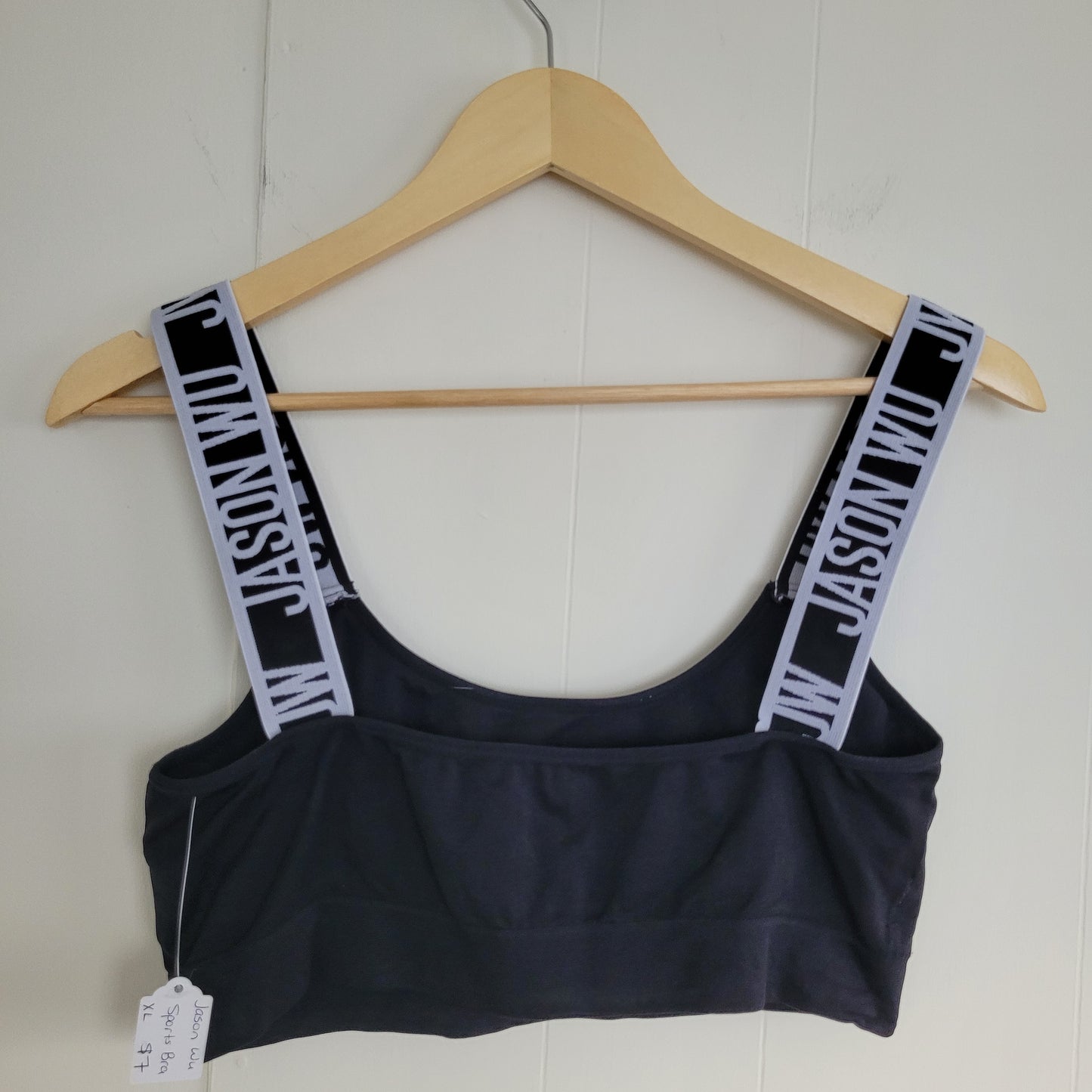 Black Logo Strap Sports Bra - Jason Wu (XL)