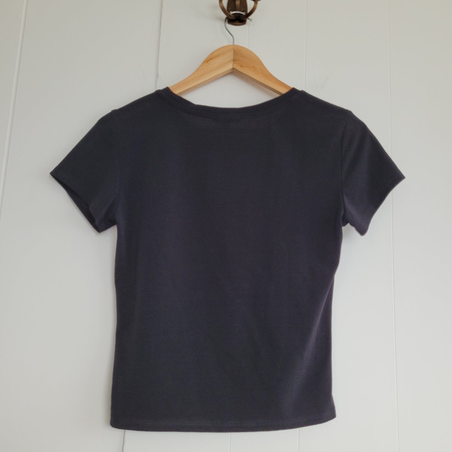 Black Fitted Short Sleeve Top - Dynamite (S)