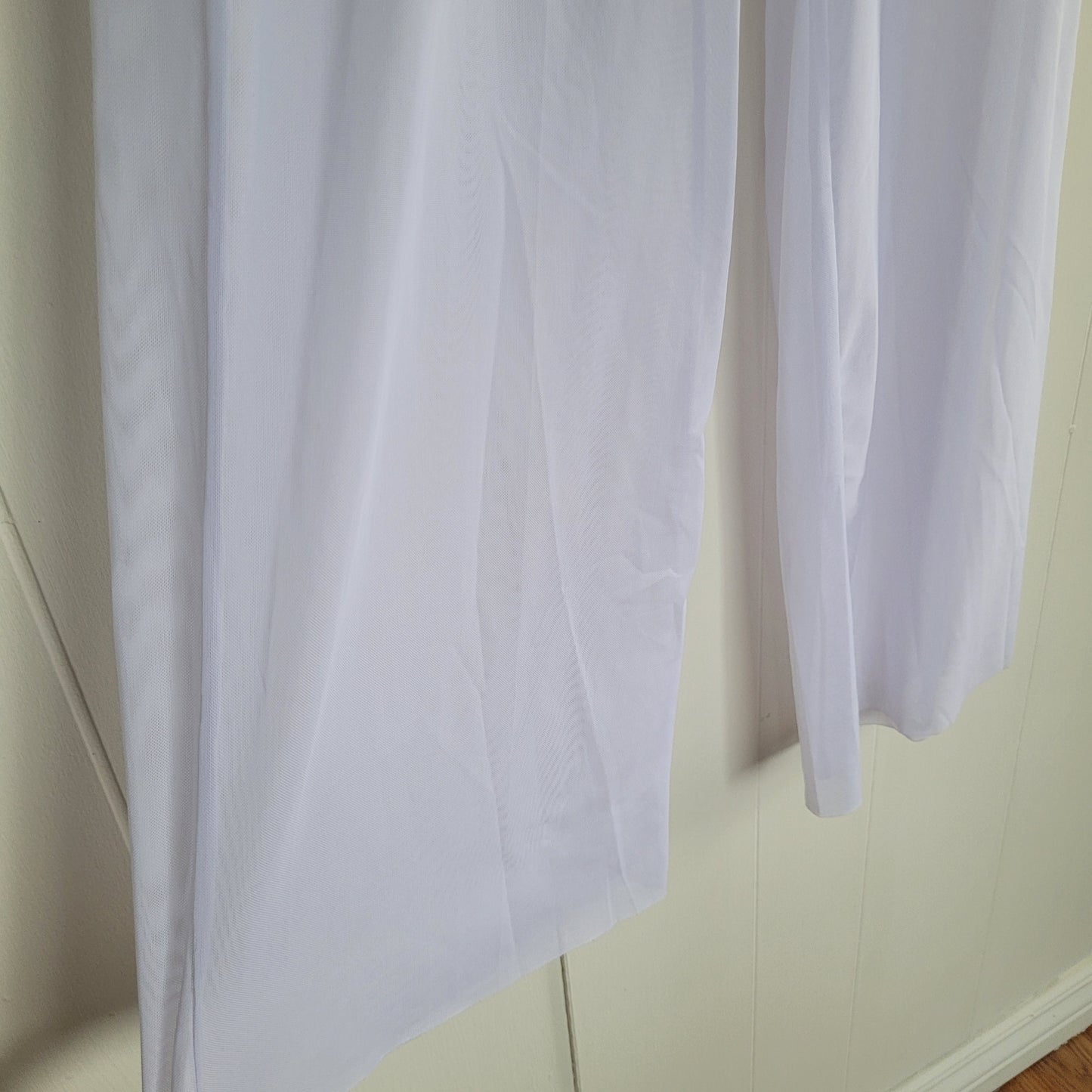 White Sheer Beach Pants / Cover-Up – Size S