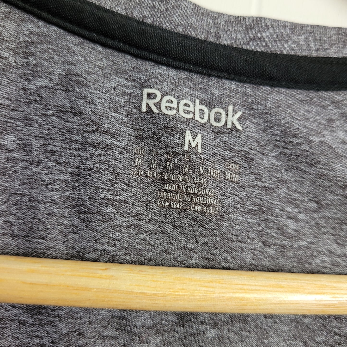 Grey PlayDry Athletic Tee - Reebok (Medium)