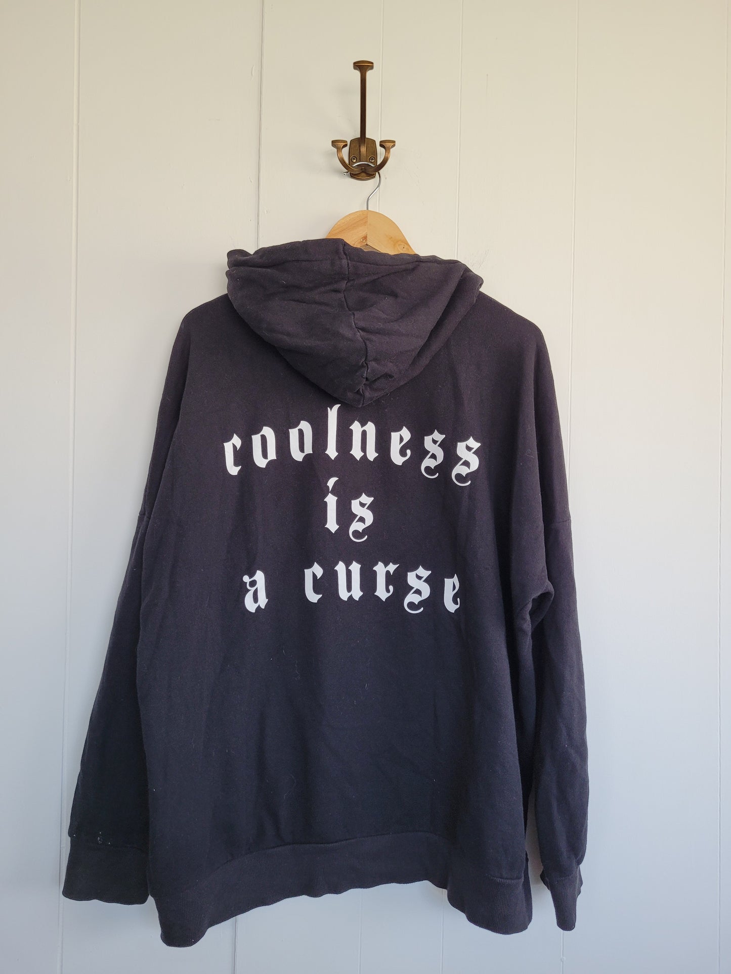 Black Garfield Graphic Hoodie - H&M Divided (Medium)