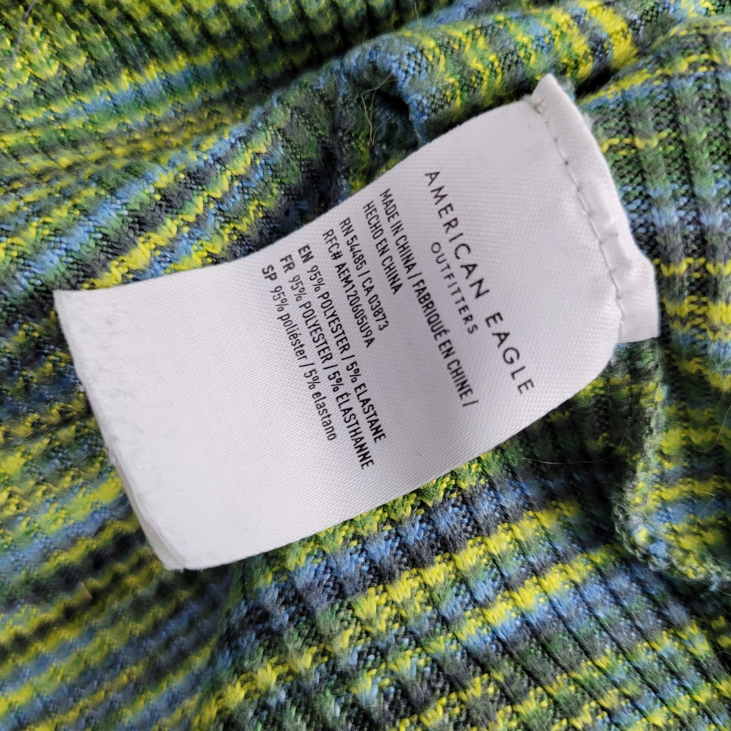 Green Space Dye Cropped Zip Hoodie - American Eagle (Size M)