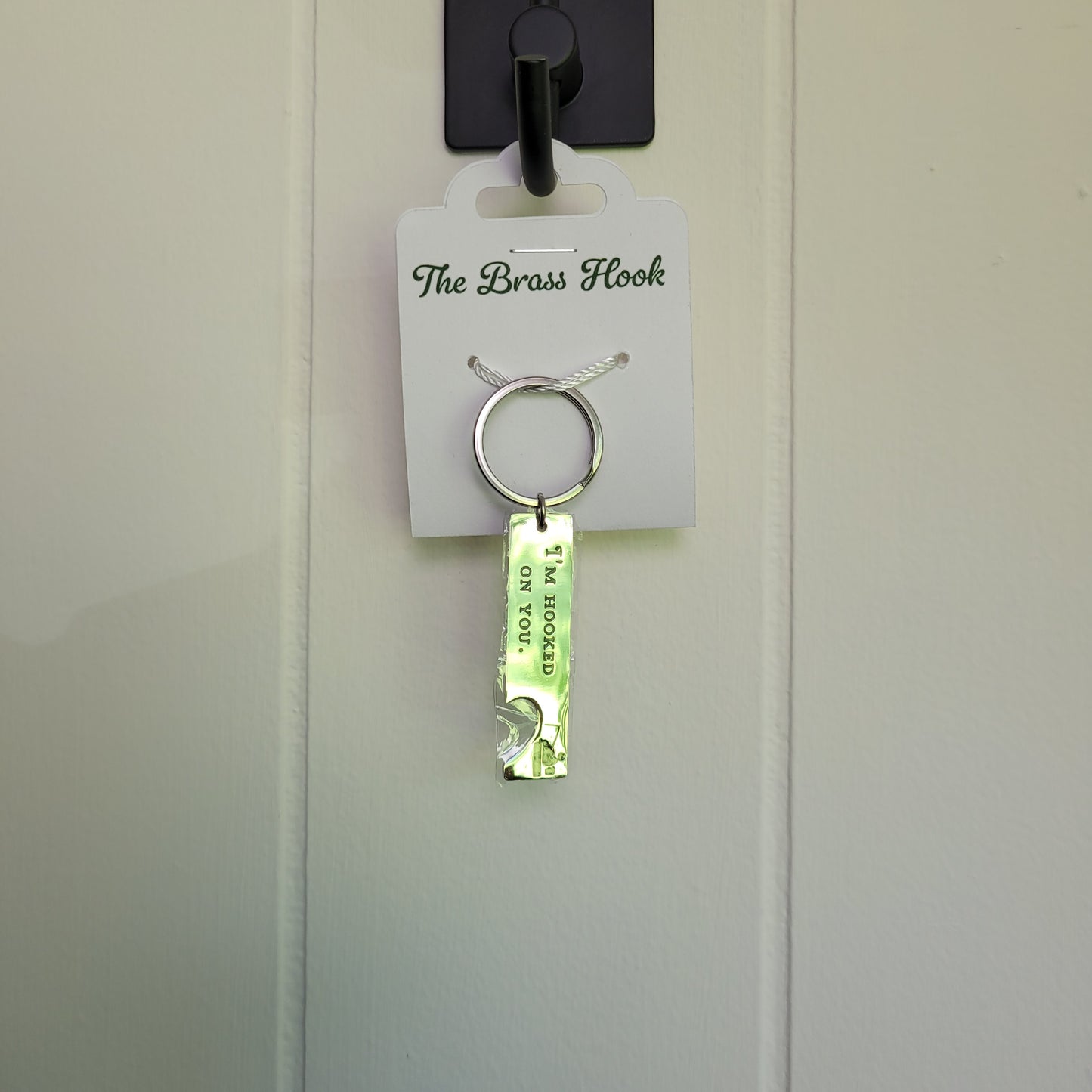 "I'm Hooked On You!" Keychain