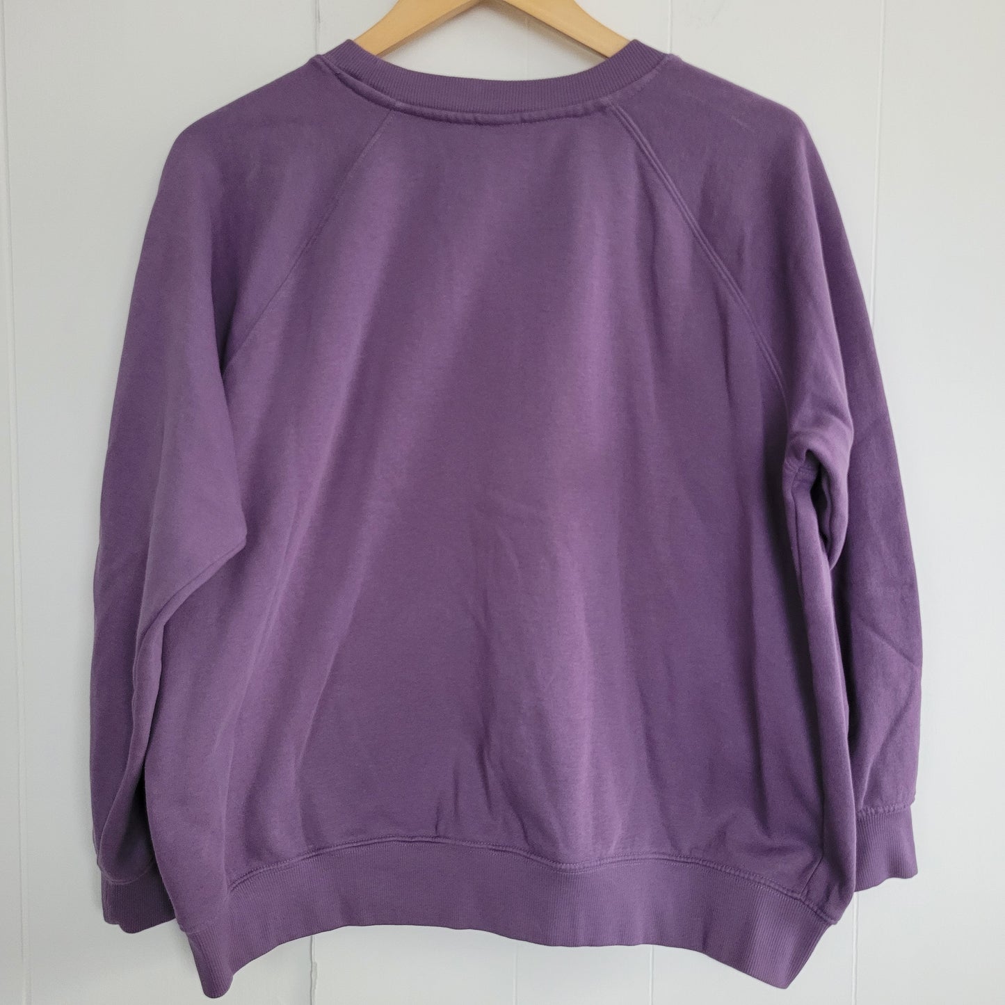 Purple Crewneck Sweatshirt - Cozy Fleece Pullover - H&M (Size S)