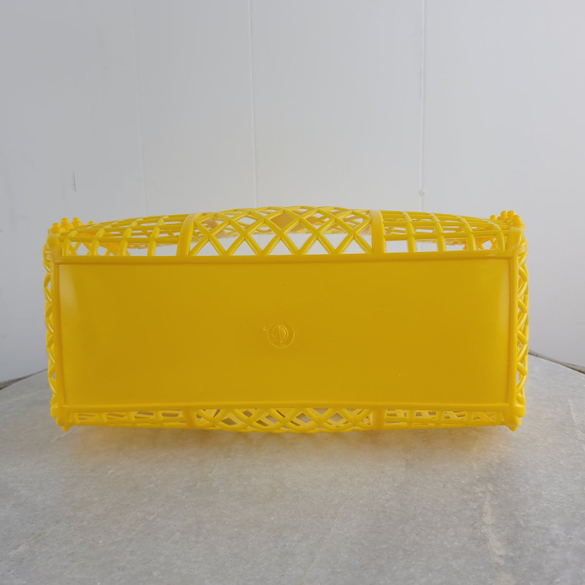 Yellow Jelly Basket Handbag - Unbranded