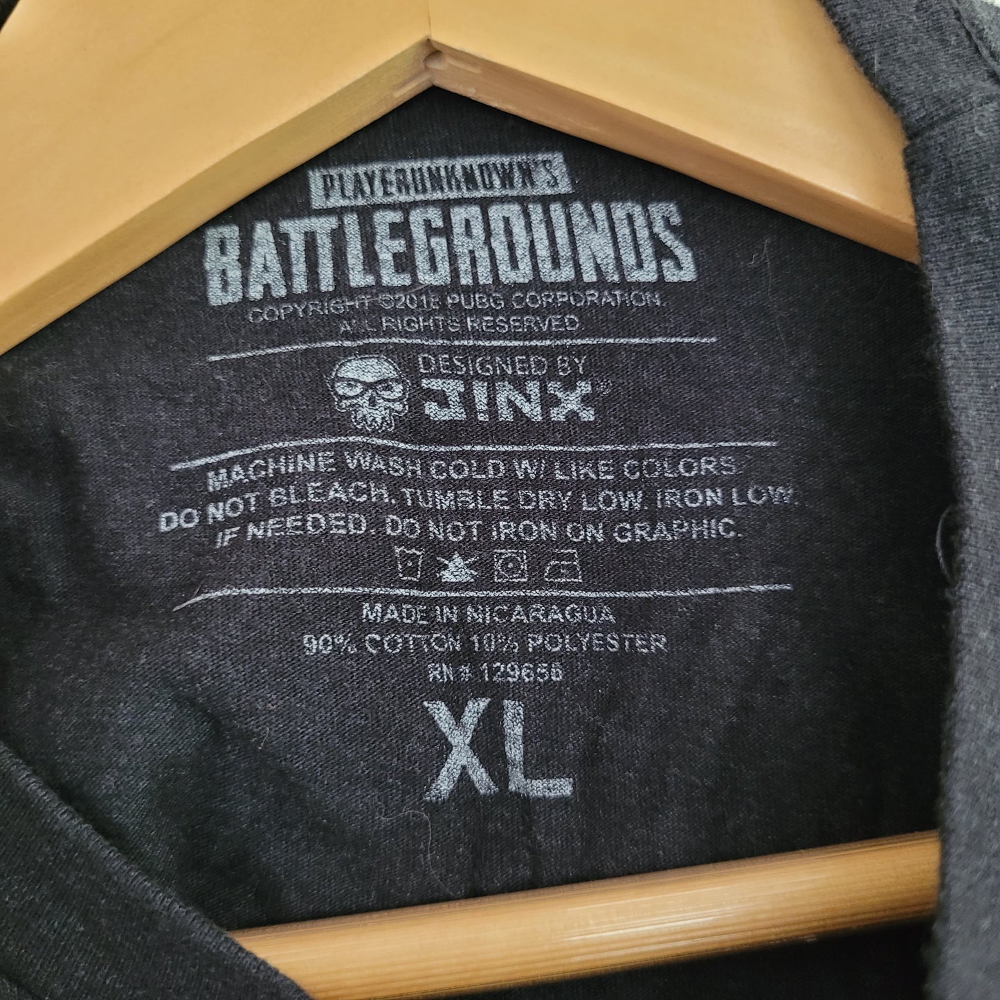Grey PUBG “Winner Winner Chicken Dinner” Graphic Tee Black - XL