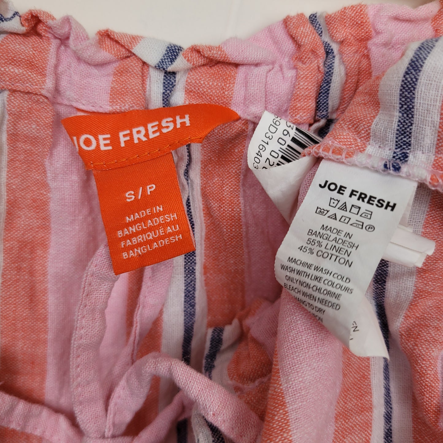 Pink Striped Midi Dress - Joe Fresh (S)