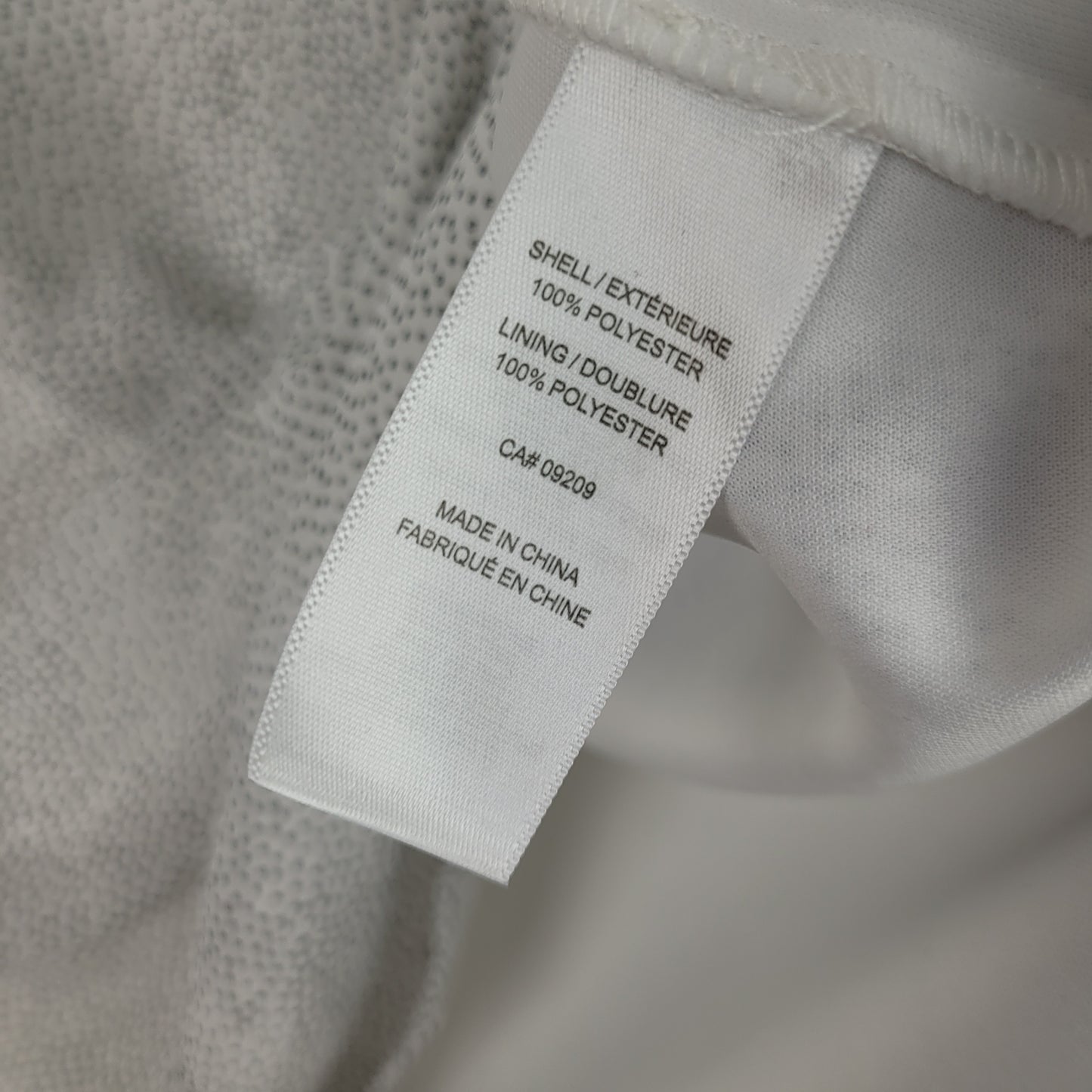 White Speckled Mock Neck Sleeveless Blouse - Cleo (Size L)
