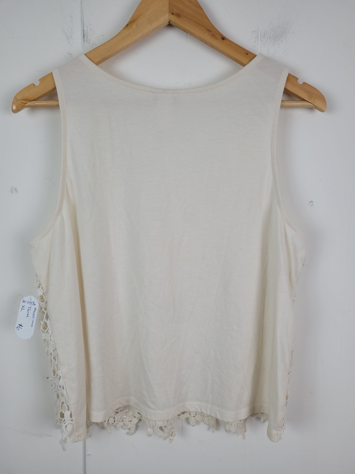 Mossimo Supply Co XL Cream Crochet Lace Tank Top