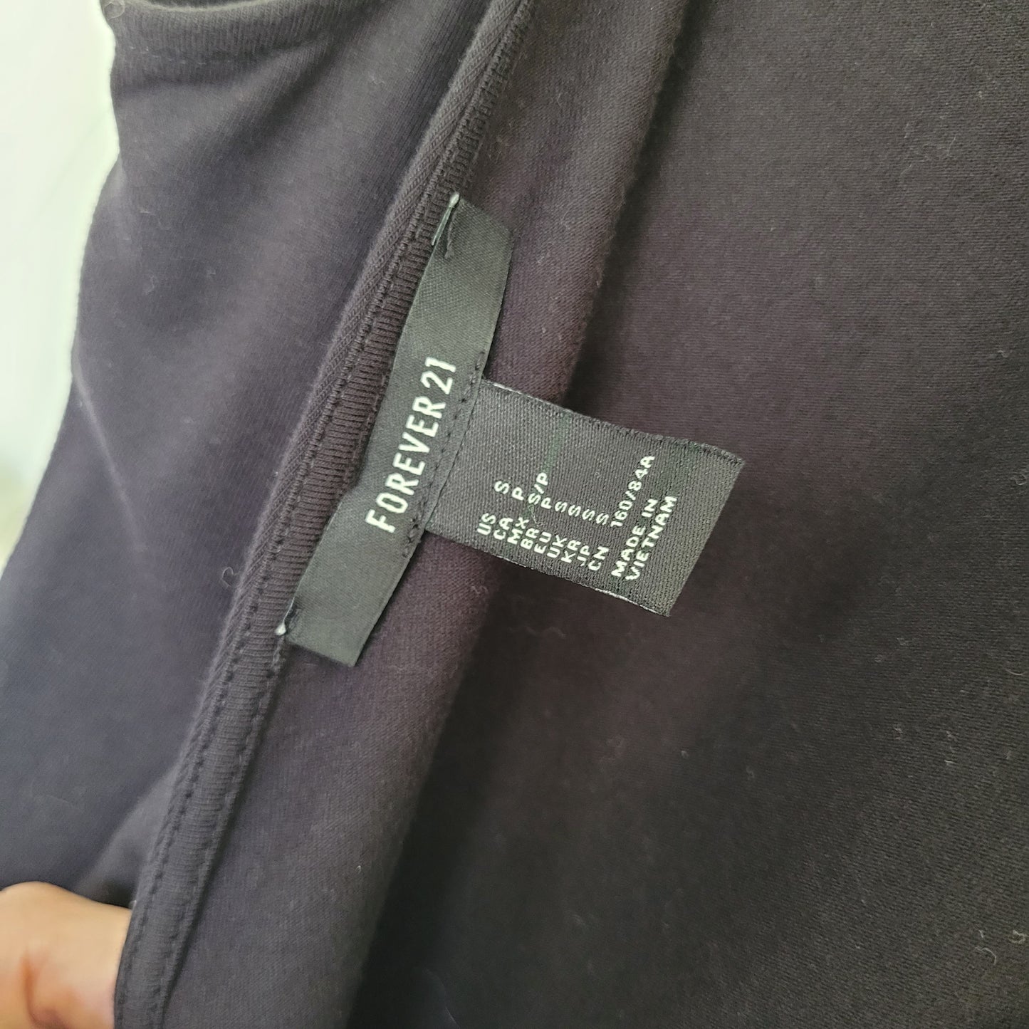 Black Bow Back Skater Dress - Forever 21 (Size Small)