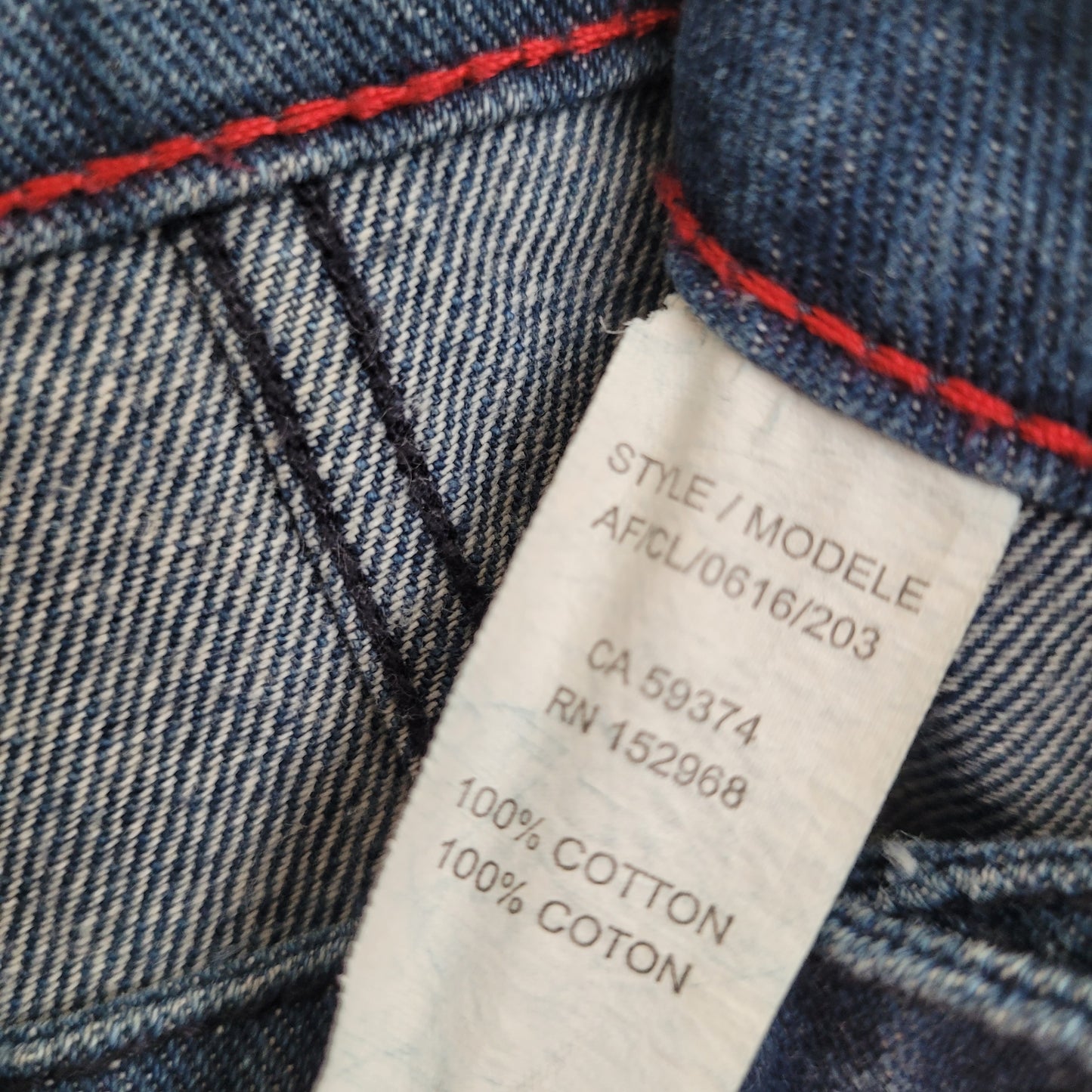 Denim Button Front Mini Skirt - High Waist Vintage Style - Cotone (Size 14)