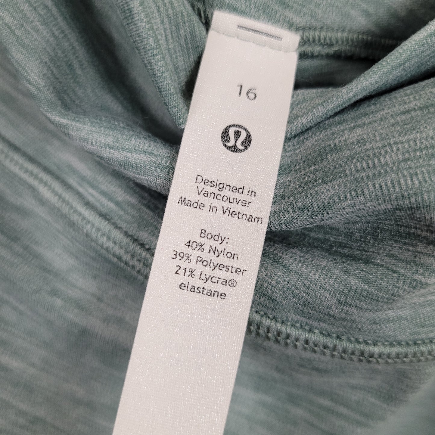 Sage Green High-Rise Cropped Active Leggings - Lululemon (16)