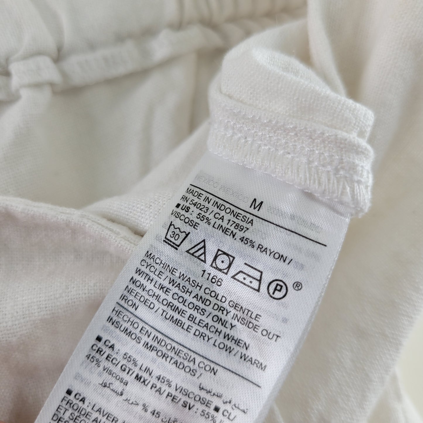 White Linen Blend Wrap Skort - Old Navy (M)