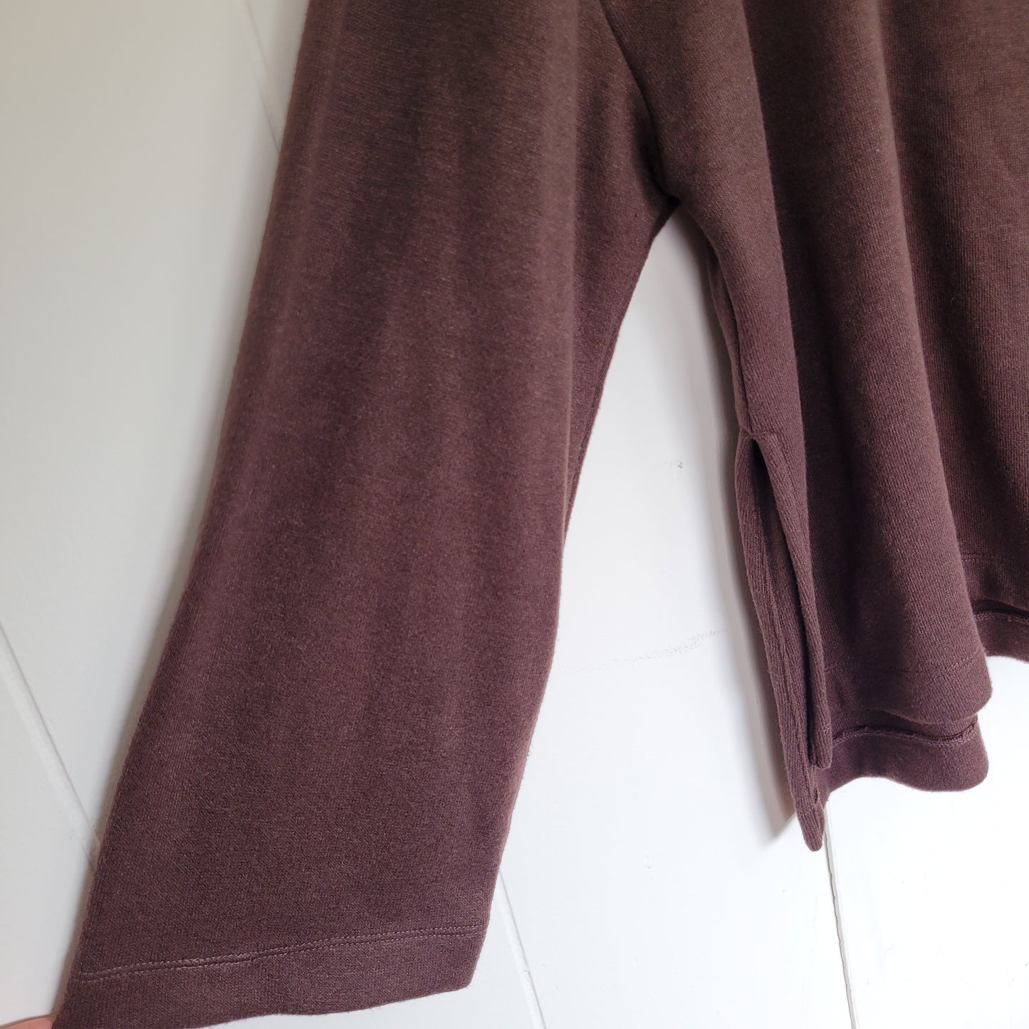 Brown Soft Knit Long Sleeve Top - Joe Fresh (Medium)