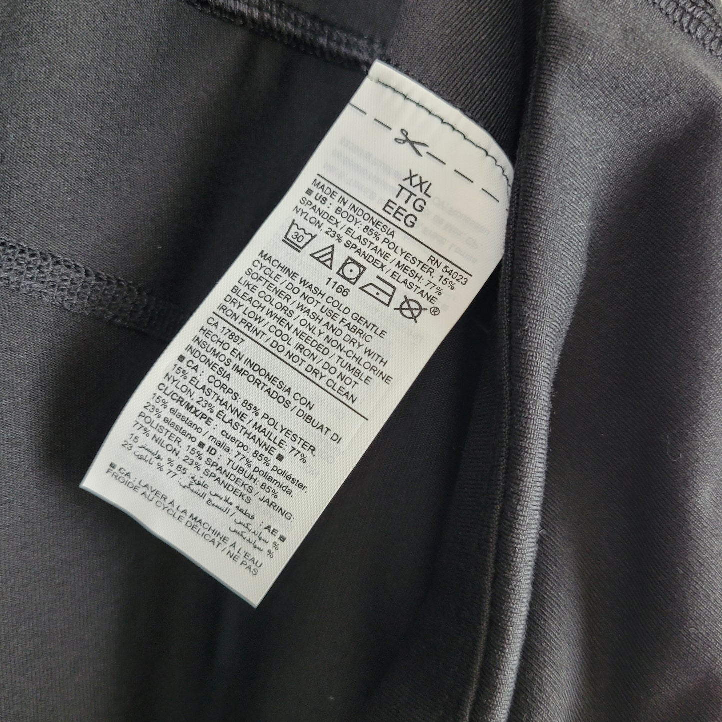 Black Elevate Go-Dry Leggings - Old Navy Active (XXL)