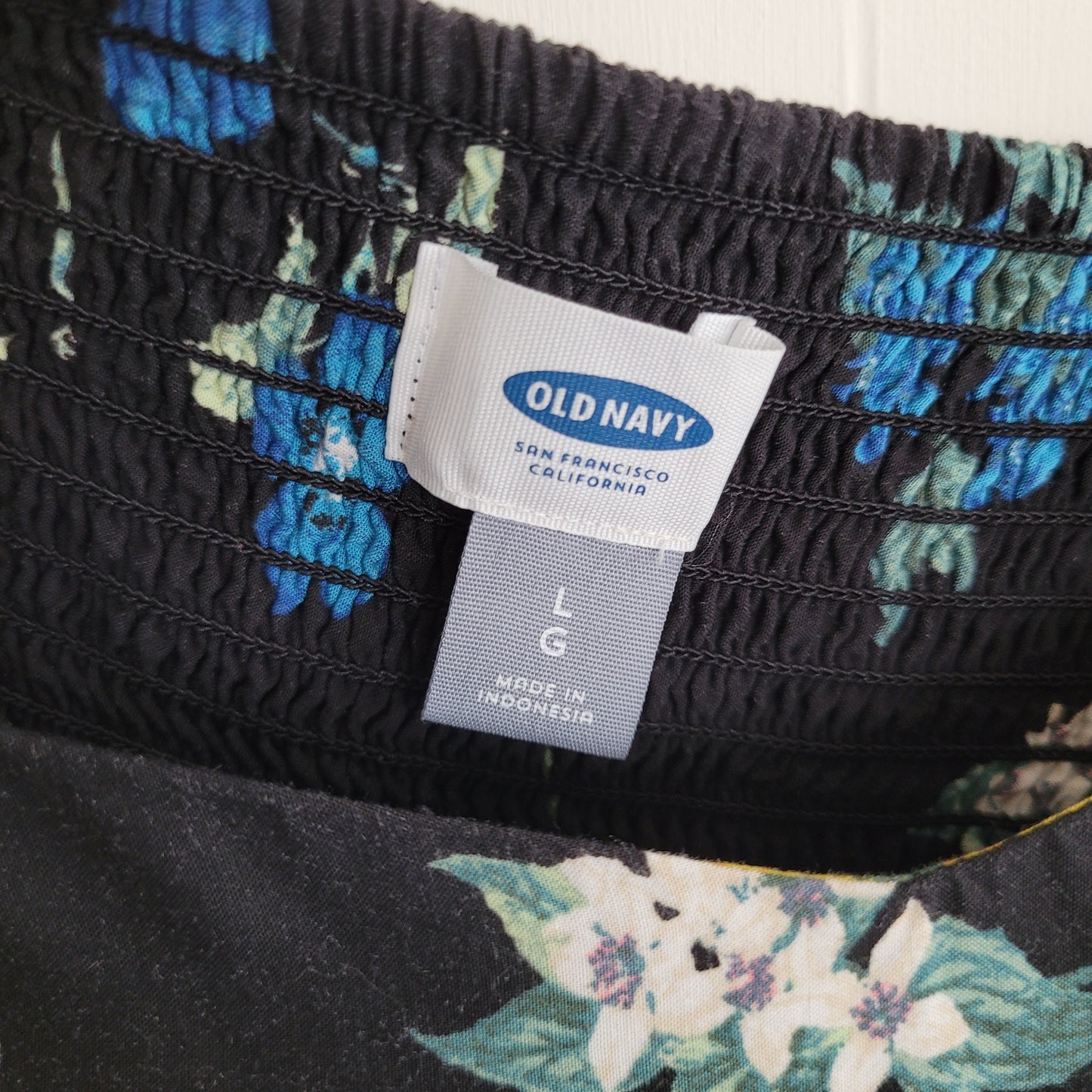 Black Floral Strappy Mini Dress - Old Navy