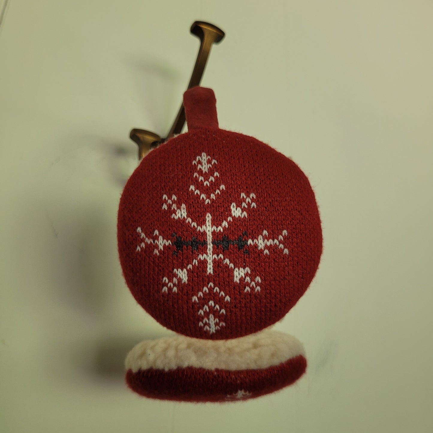 Red Snowflake Knit Earmuffs - Eddie Bauer