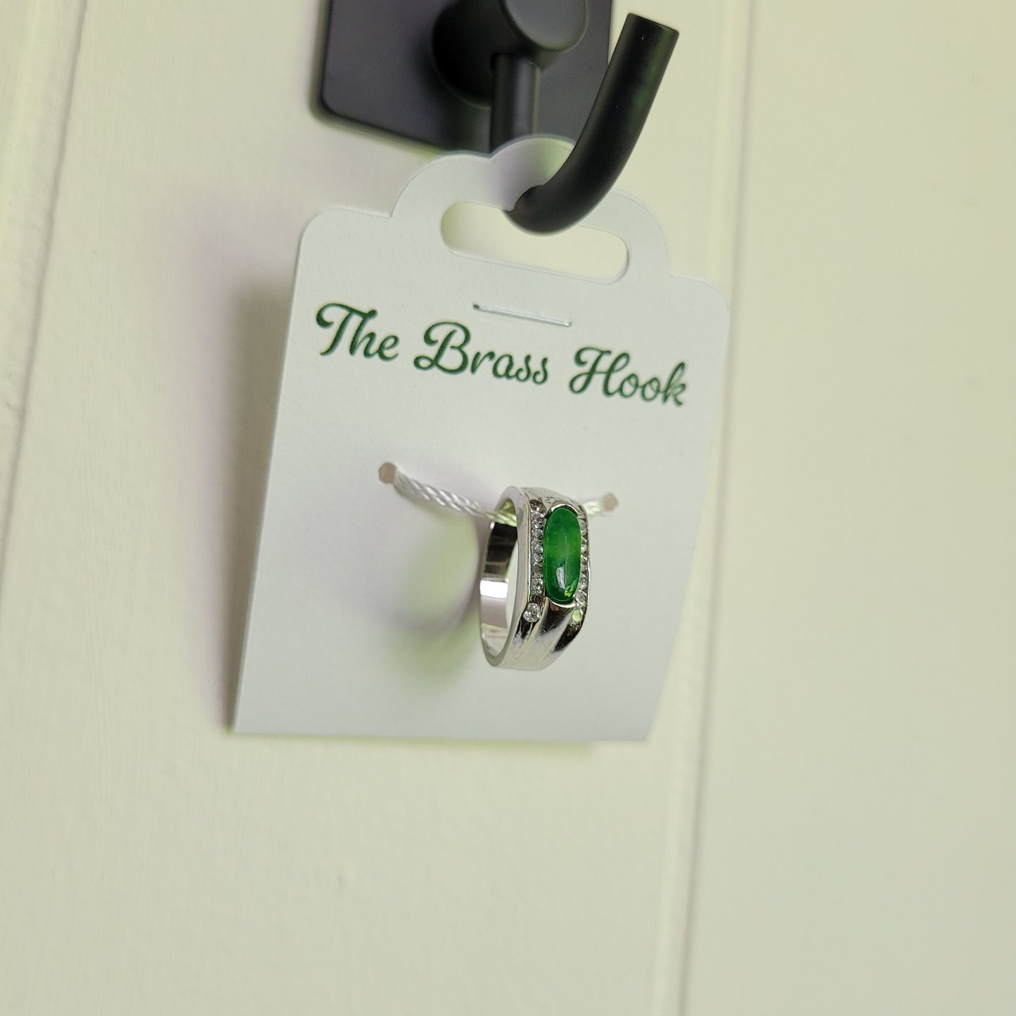 Green Cabochon Statement Ring