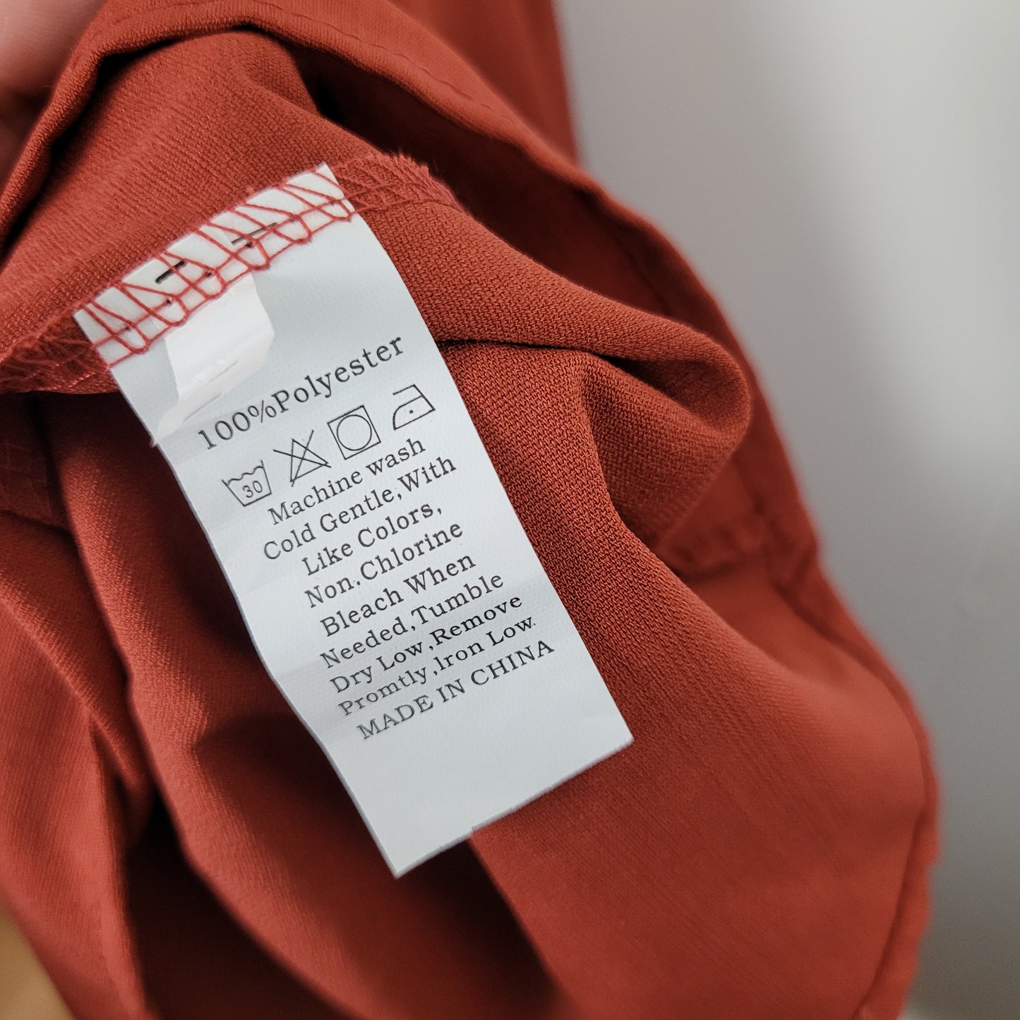 Rust Tie-Back Maxi Dress - Small