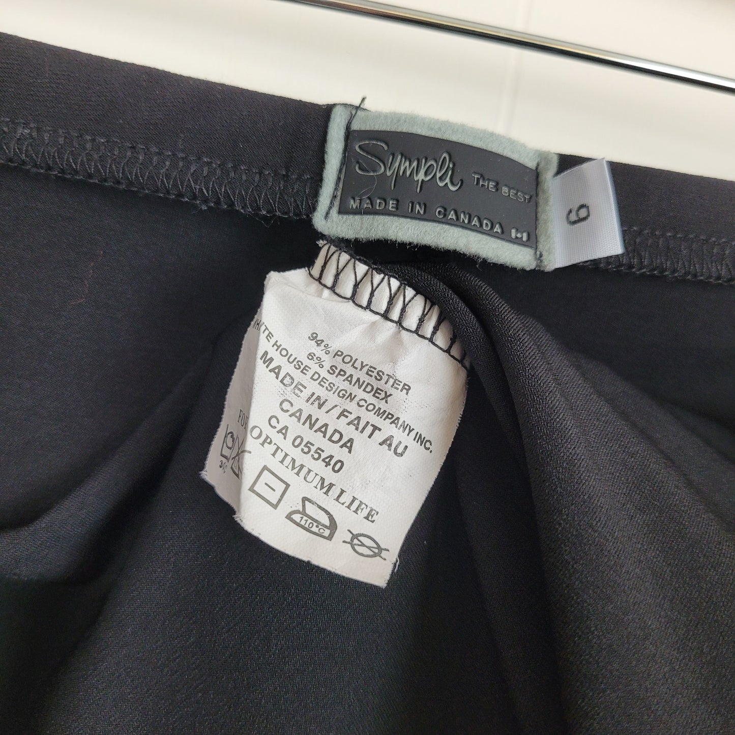 Black Wide Leg Pants - Sympli (Size 6)