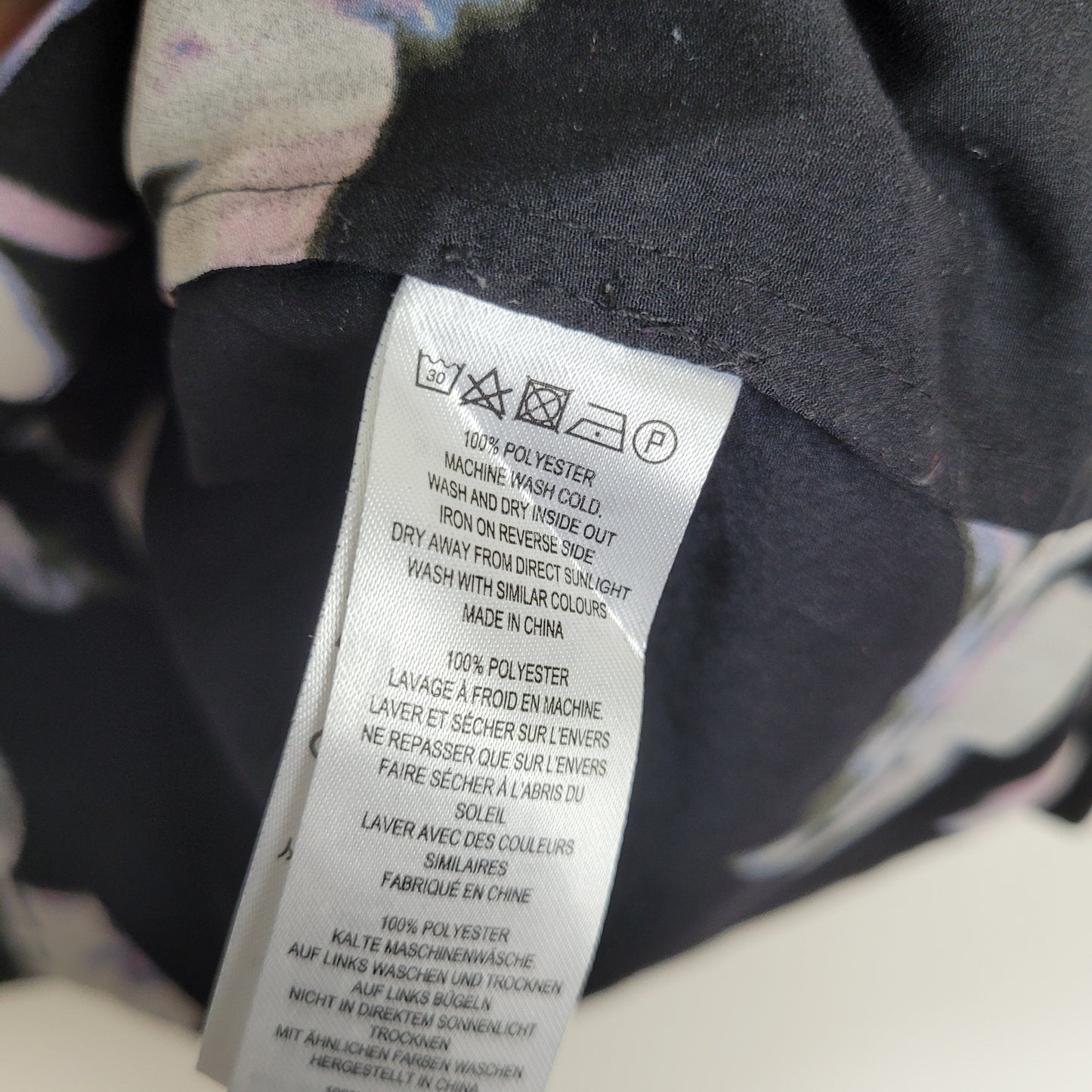 Black Floral Blouse - French Connection (US 8)