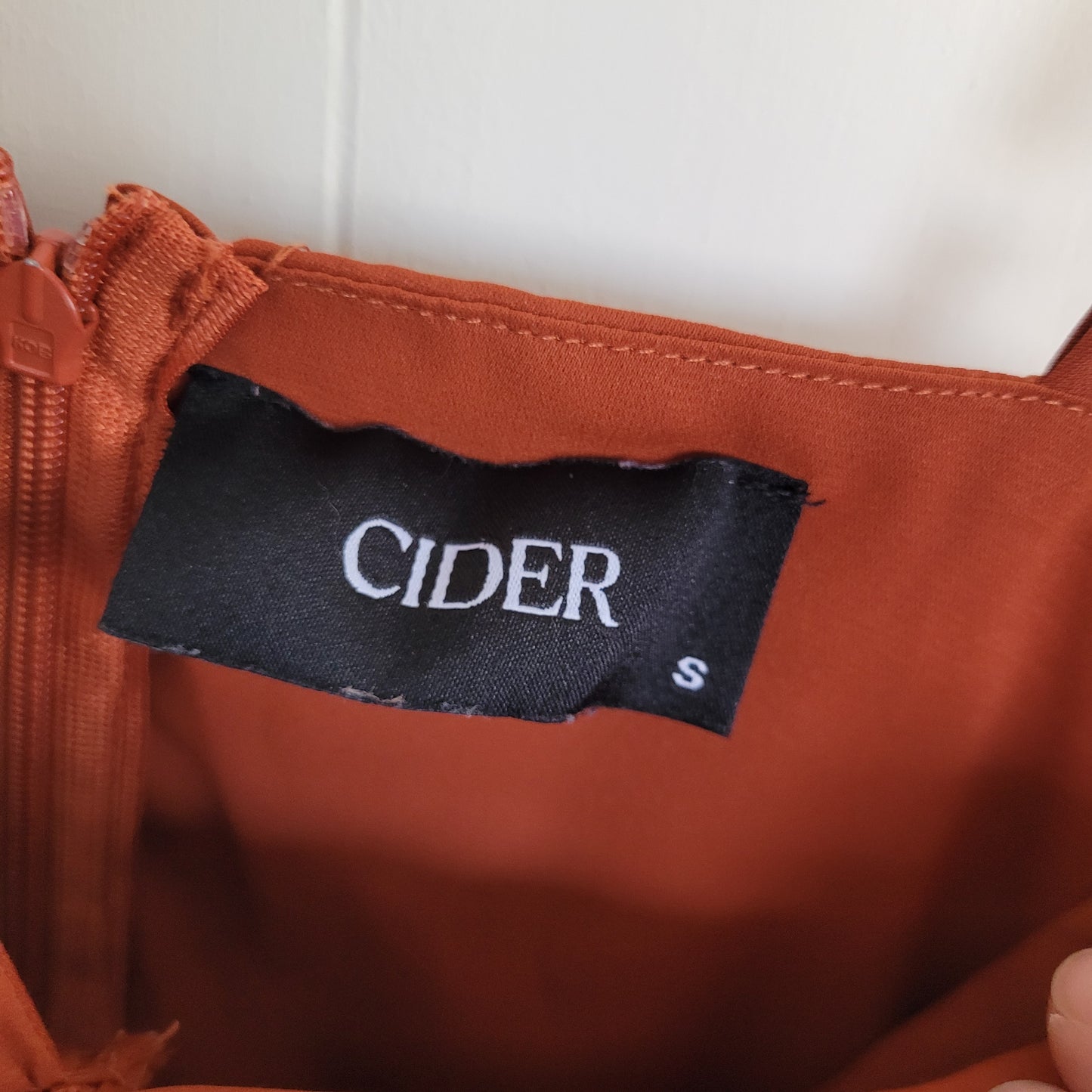 Rust Flowy Mini Dress - Cider (Small)
