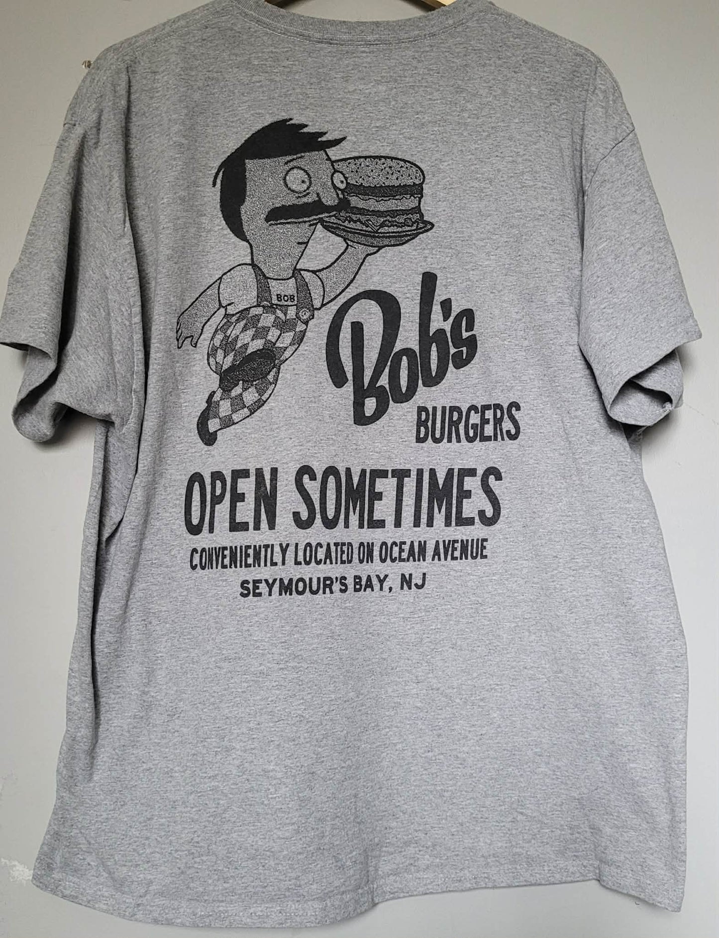 Grey Graphic T-Shirt - Champion Bob's Burgers (L)