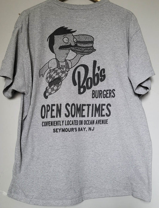 Grey Graphic T-Shirt - Champion Bob's Burgers (L)