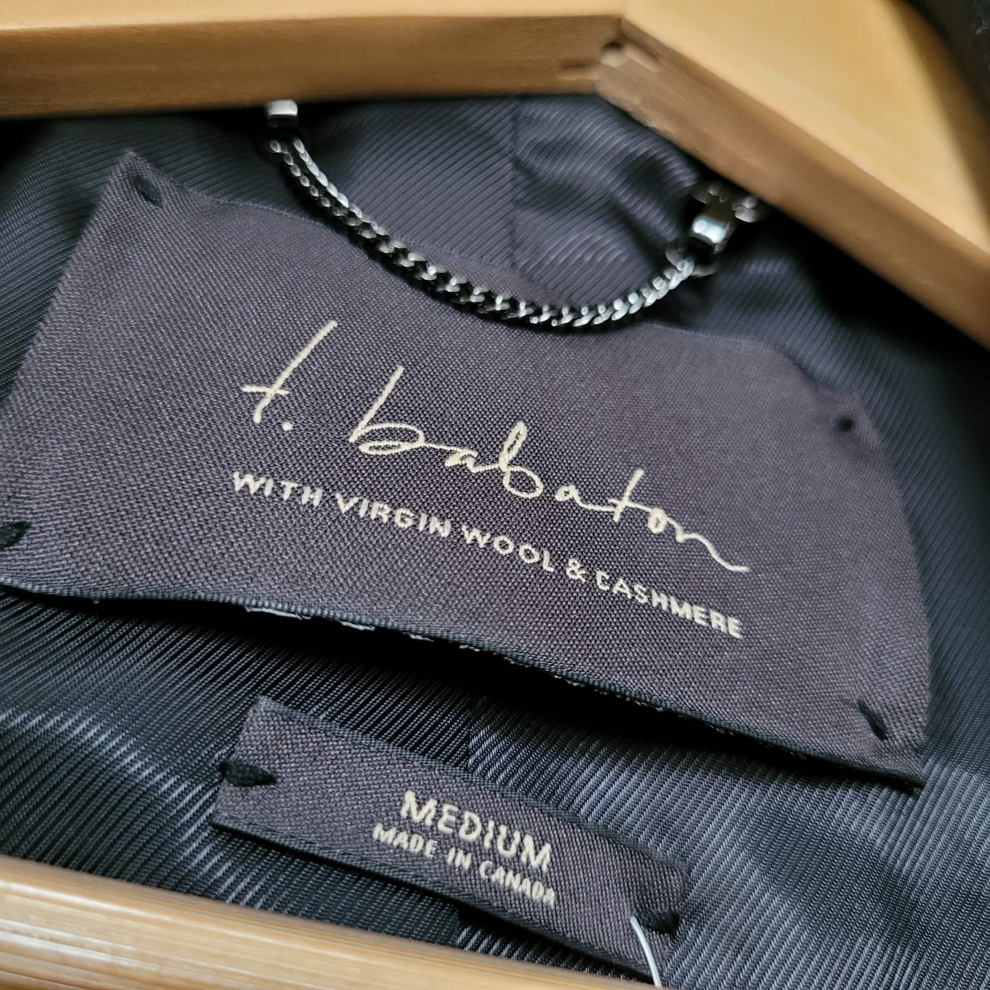 Black Wool Cashmere Blend Double Breasted Jacket - Babaton (M)