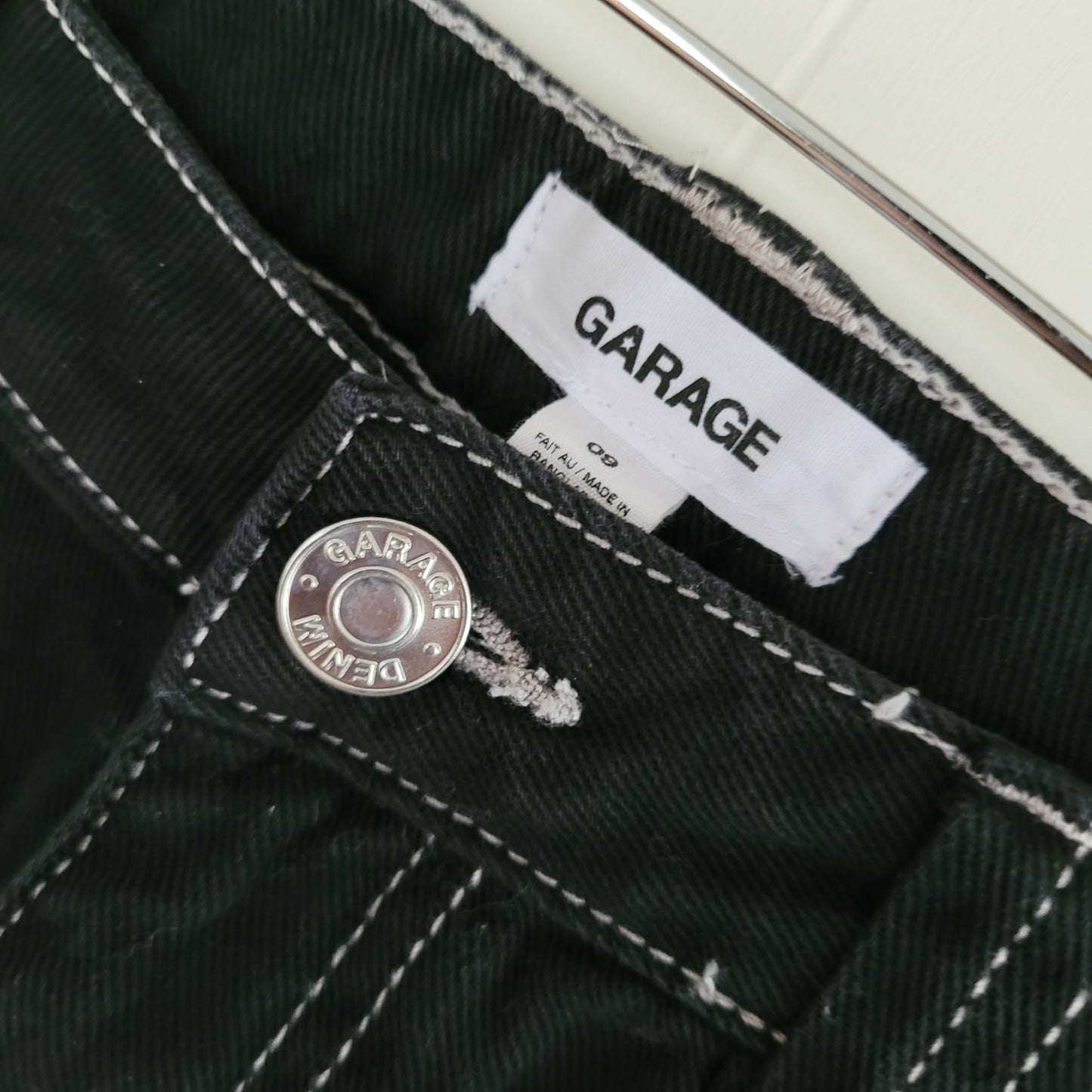Black Carpenter Straight Leg Denim - Garage (9)