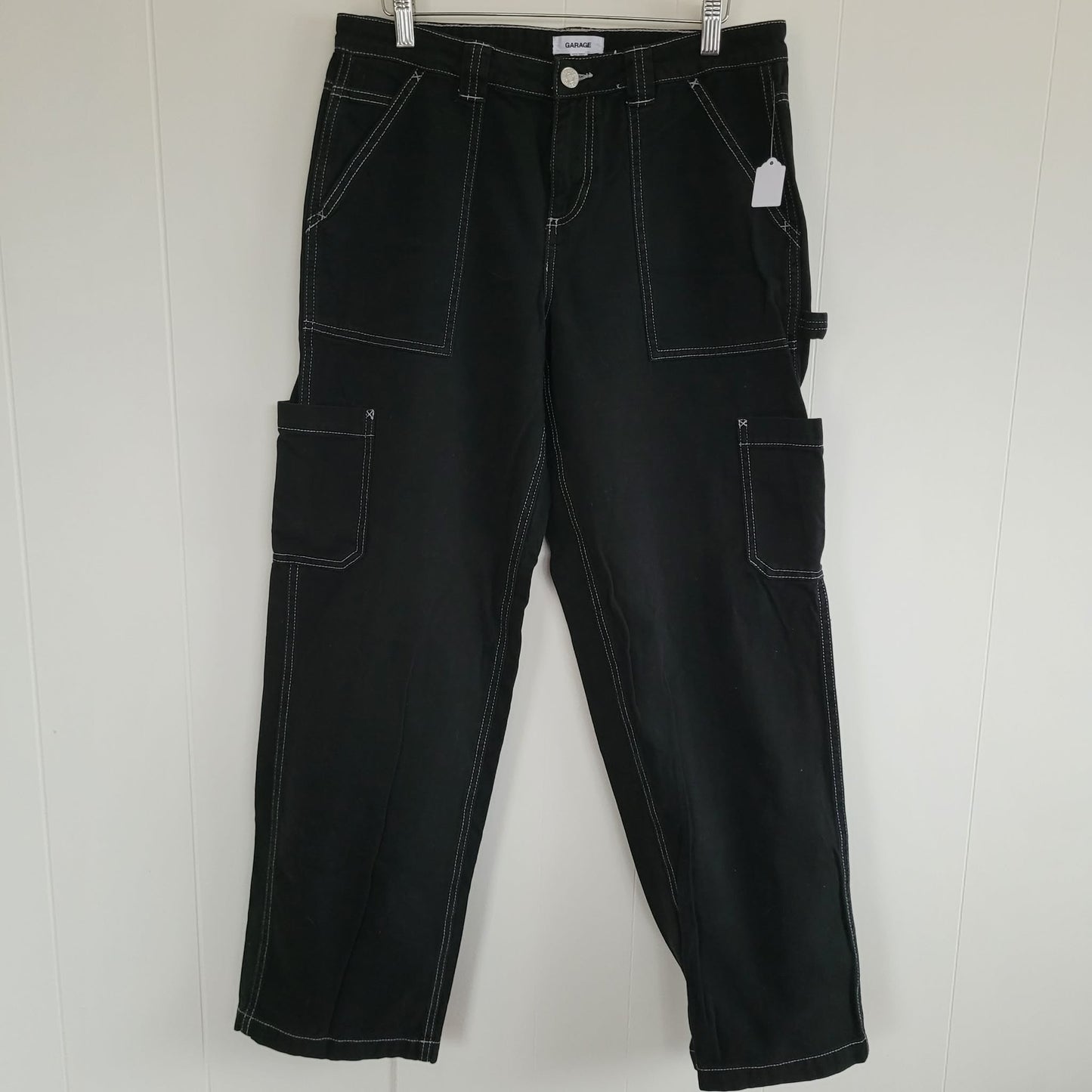 Black Carpenter Straight Leg Denim - Garage (9)