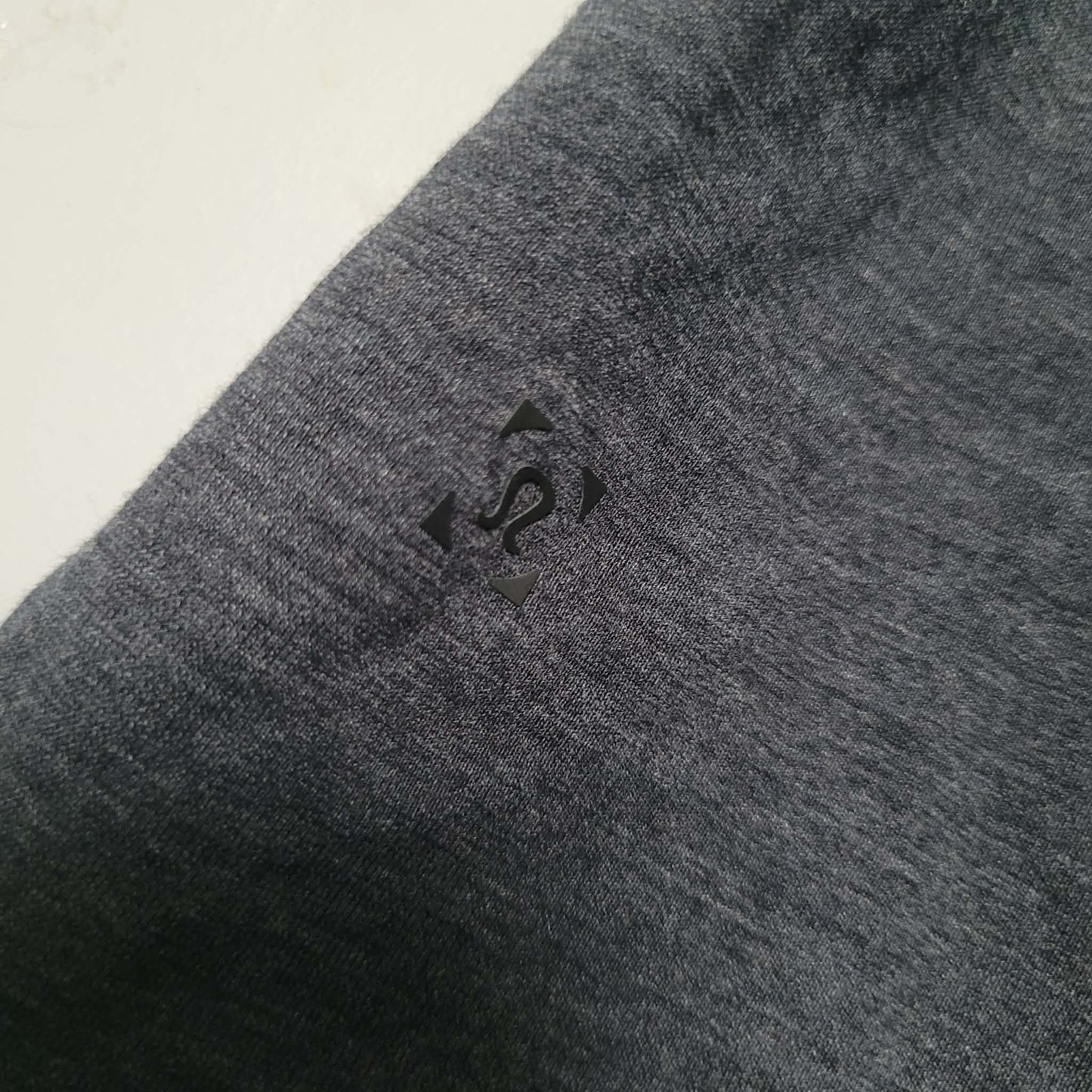 Grey Men's V-Neck Tee - Lululemon (L)