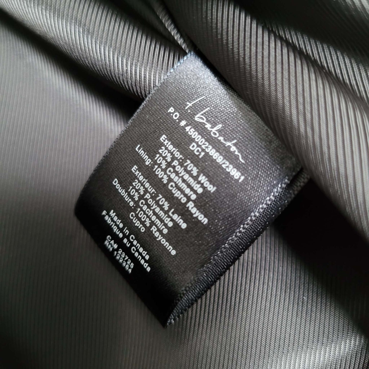 Black Wool Cashmere Blend Double Breasted Jacket - Babaton (M)