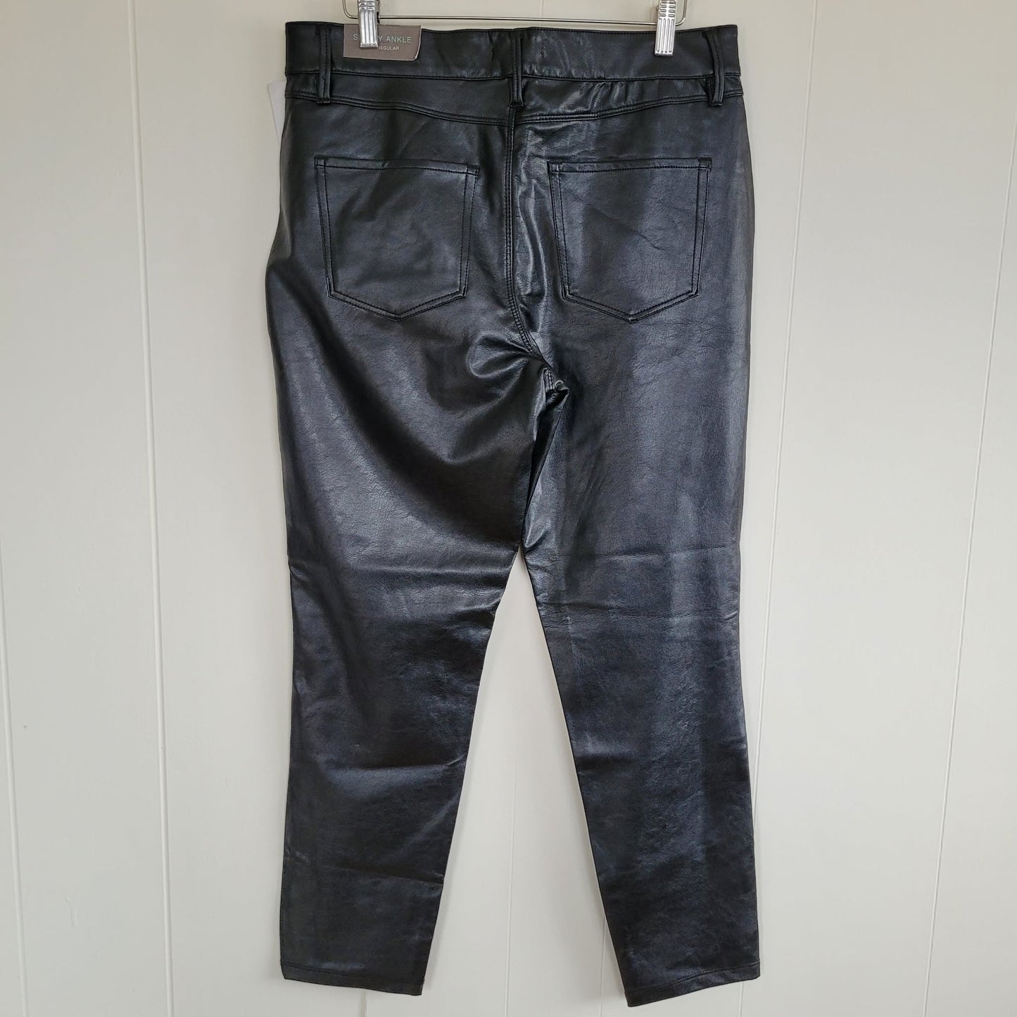 Black Faux Leather Skinny Ankle Pants - Maurices (Size 12) BNWT