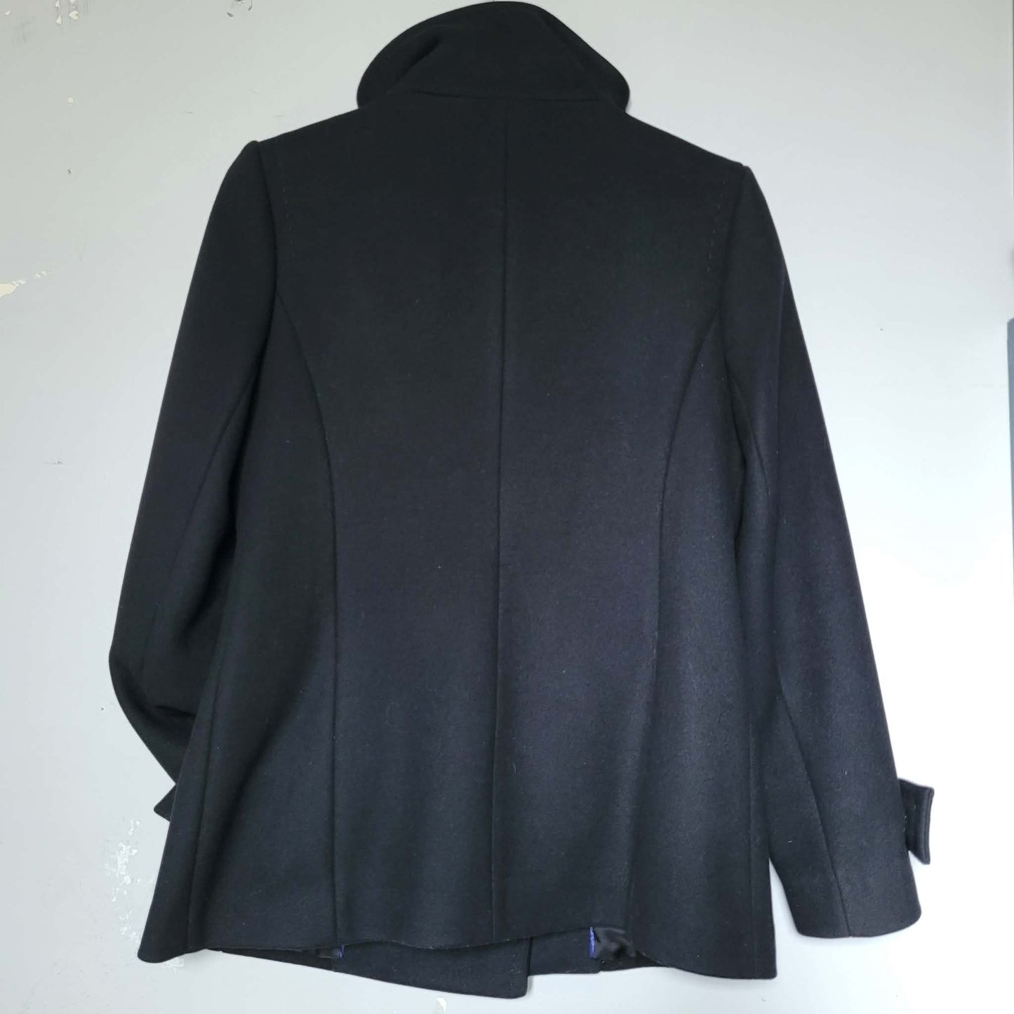 Black Wool Cashmere Blend Double Breasted Jacket - Babaton (M)