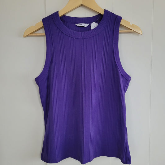 Purple Ribbed Tank Top - Reitmans (M)