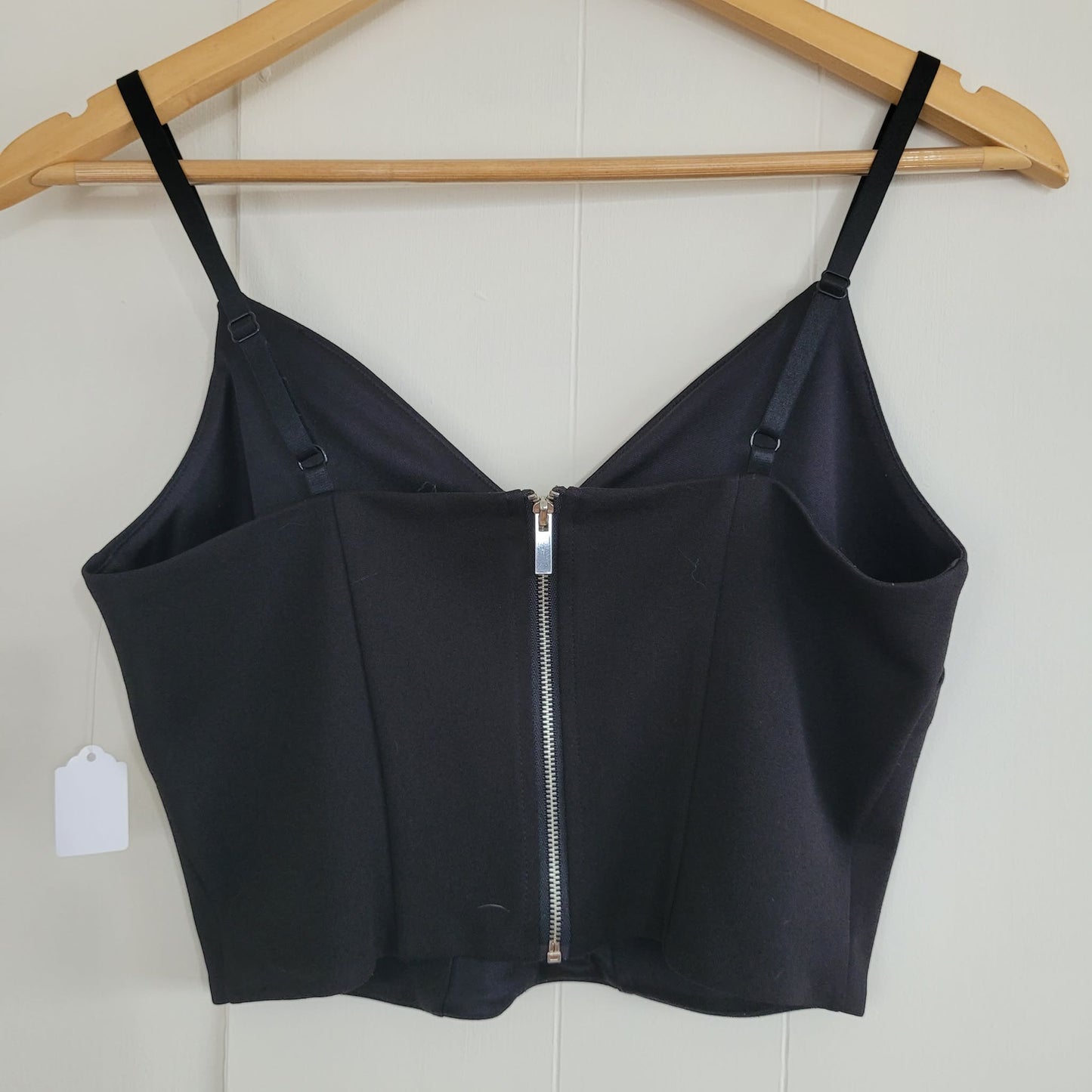 Black Structured Cropped Tank - Dynamite (M)