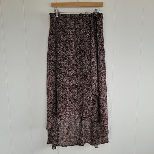 Floral Midi Skirt - American Eagle (M)