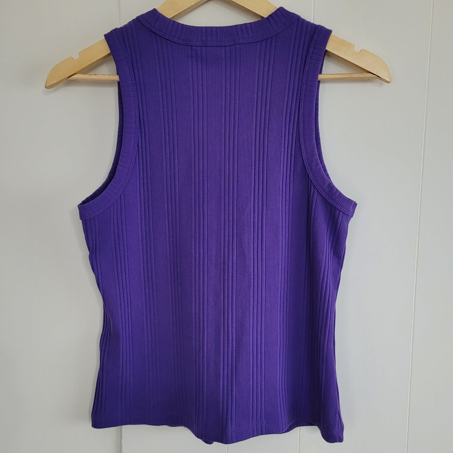 Purple Ribbed Tank Top - Reitmans (M)