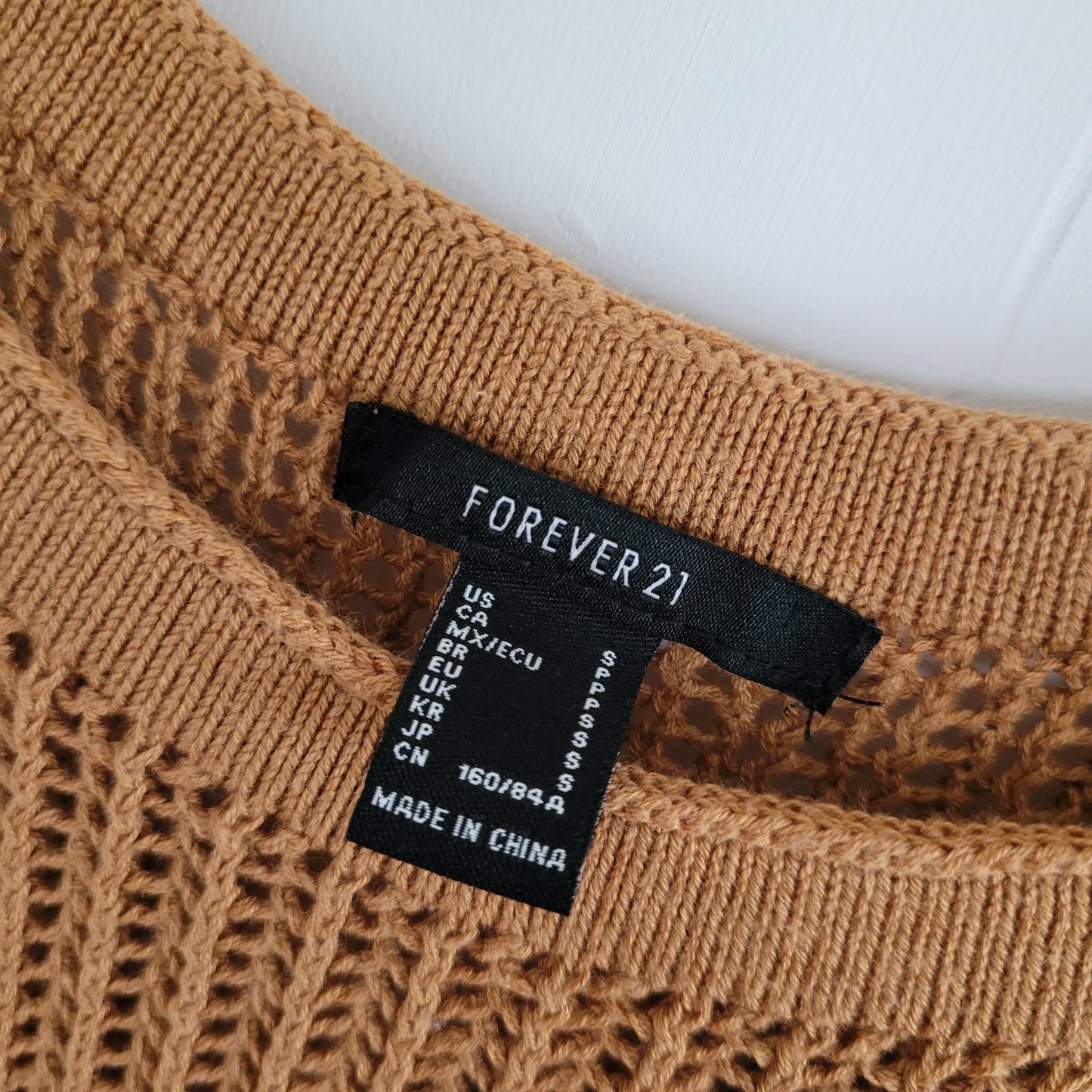 Brown & Yellow Striped Knit Mini Dress - Forever 21 (S)