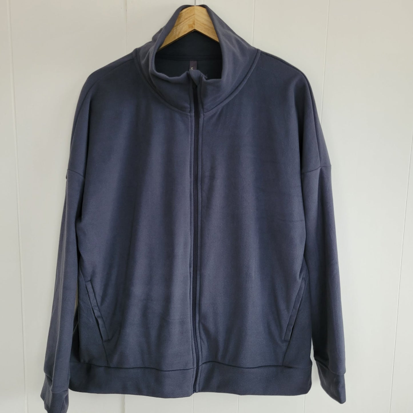 Grey Fleece Zip-Up Jacket - Mondetta (XXL)