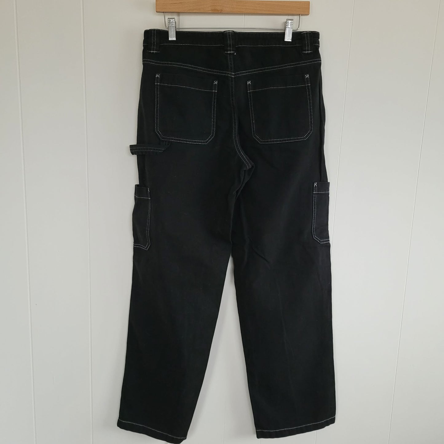 Black Carpenter Straight Leg Denim - Garage (9)