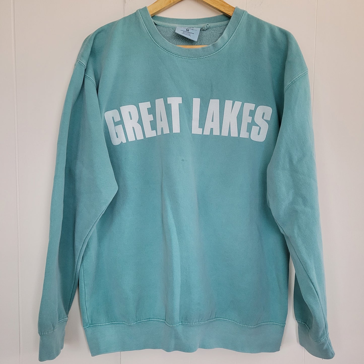 Teal Great Lakes Crewneck Sweatshirt (Size M)