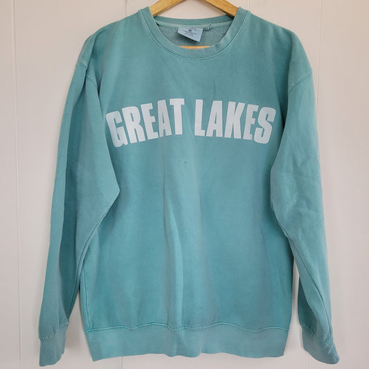 Teal Great Lakes Crewneck Sweatshirt (Size M)