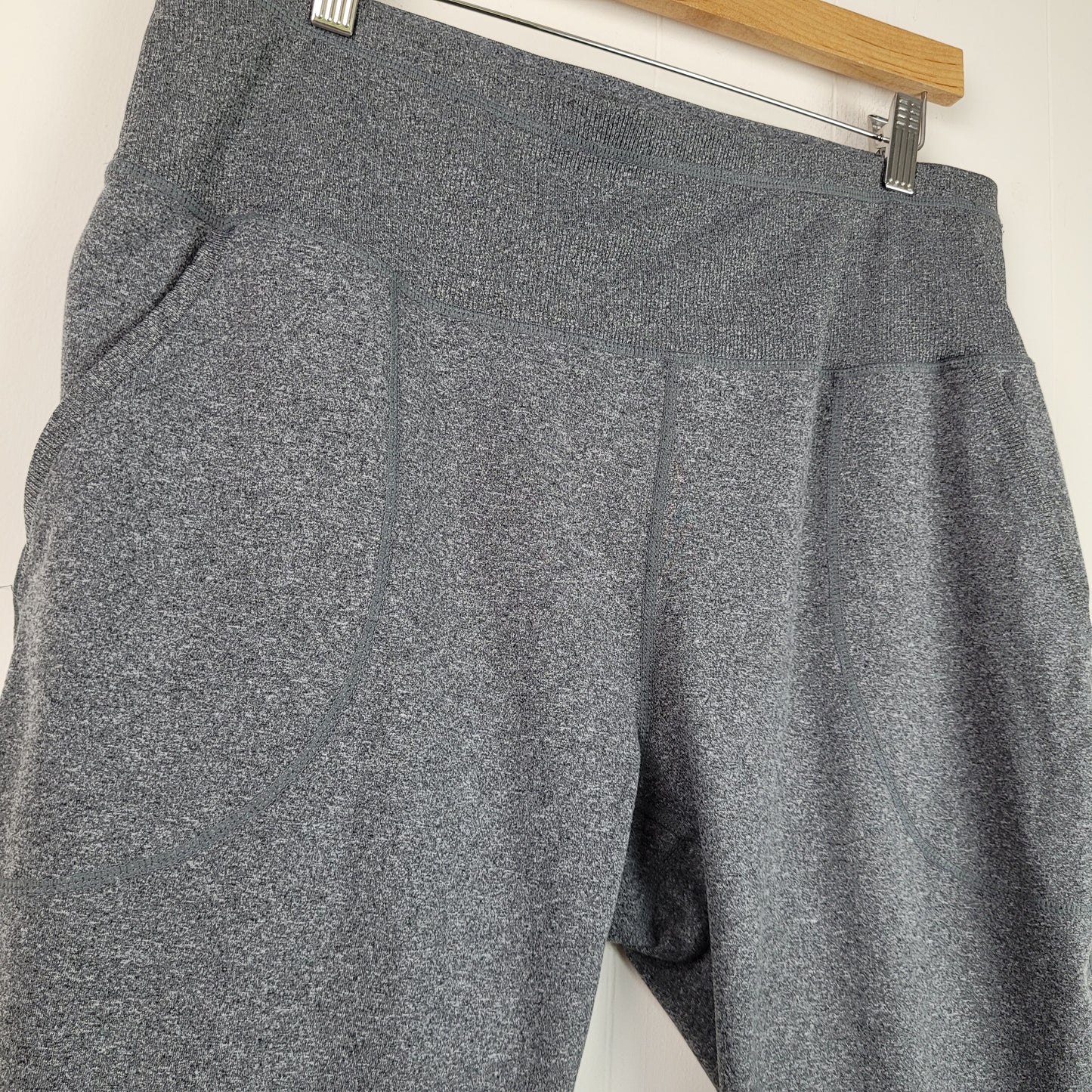 Heather Grey Active Leggings with Pockets - ACX (XL)