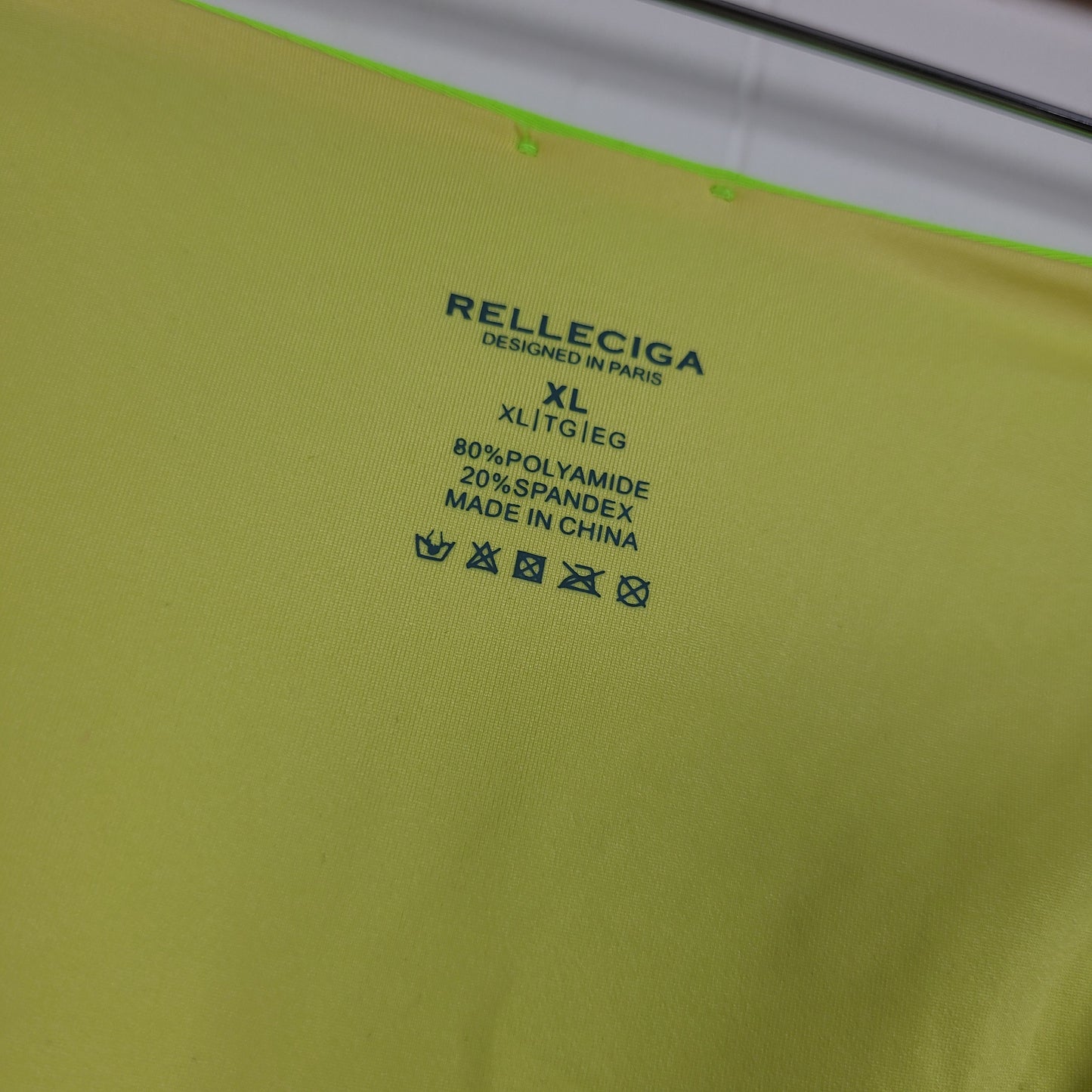 Neon Lime High Cut Bikini Bottoms - Relleciga (XL NWT)