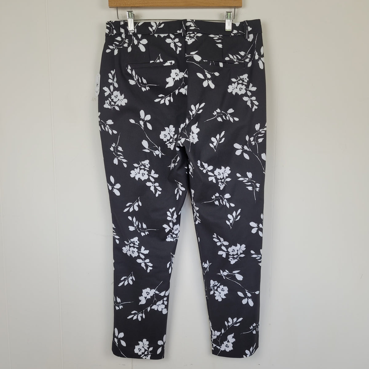 Black & White Floral Pants - Lily Morgan (M)